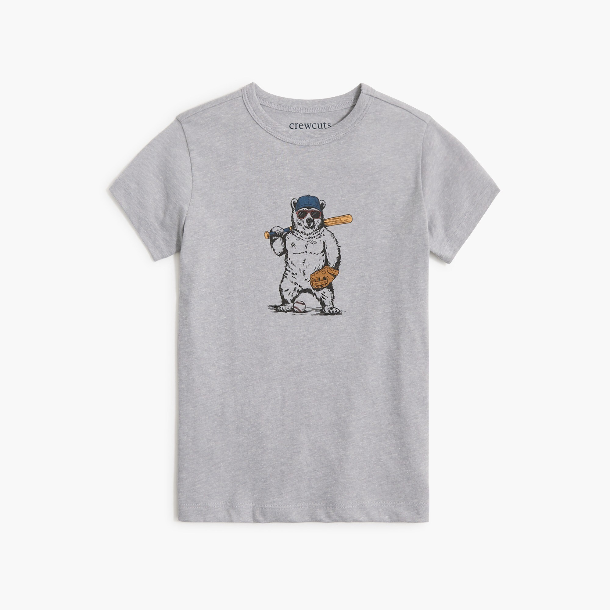 Boys' baseball bear graphic tee