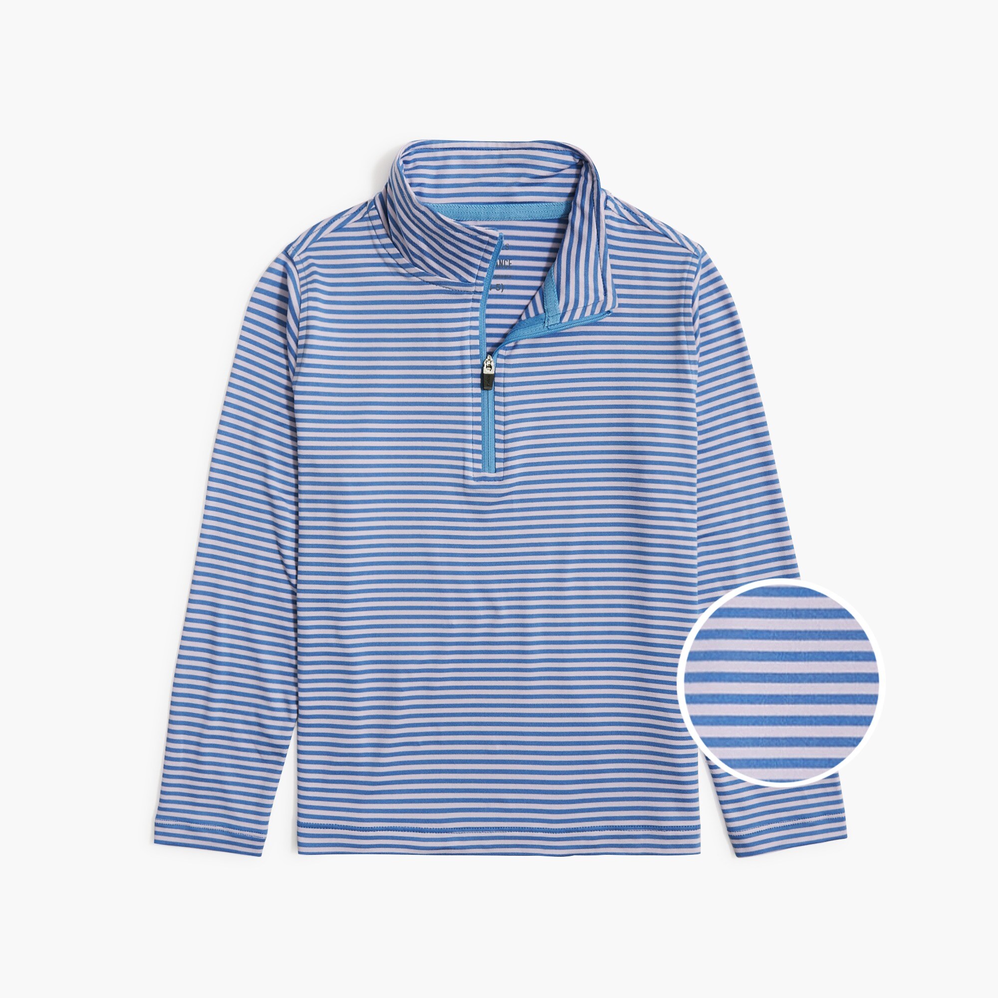 boys Boys' striped performance half-zip pullover