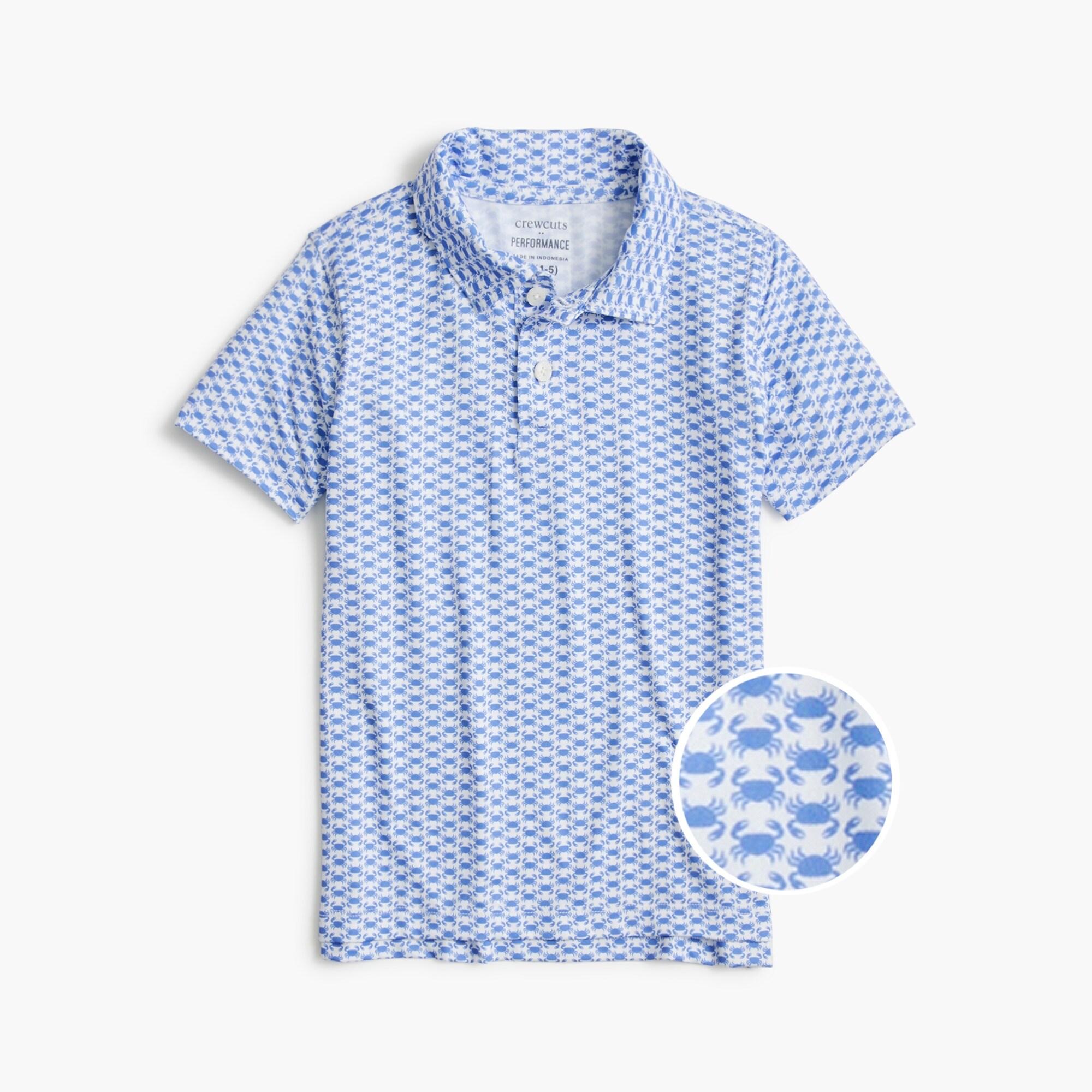 Performance Print Boys Golf Polo