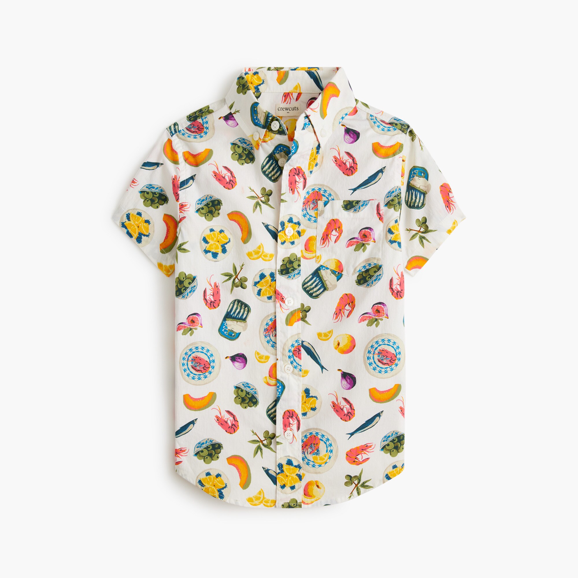 Boys' printed washed shirt
