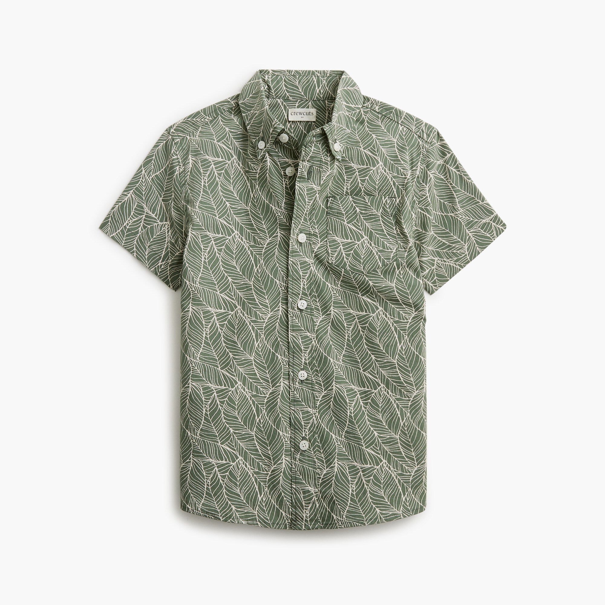boys Boys' short-sleeve printed washed shirt