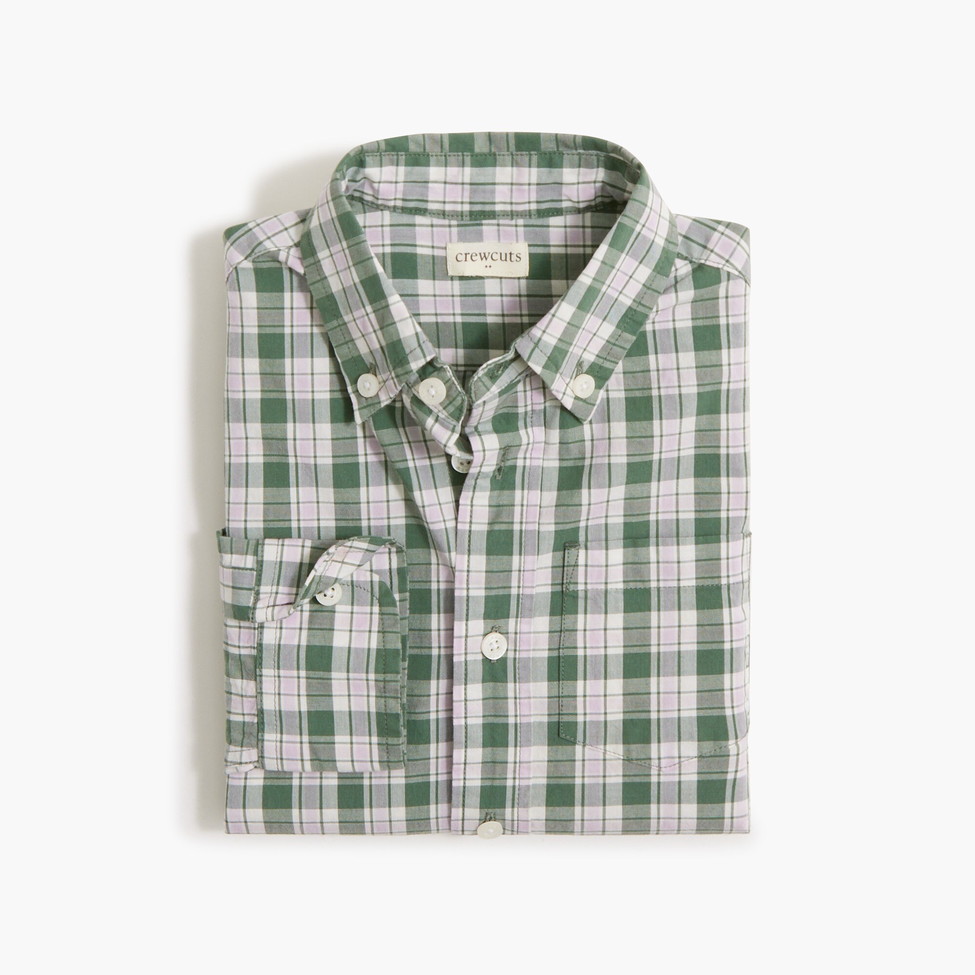 Boys' printed flex washed shirt