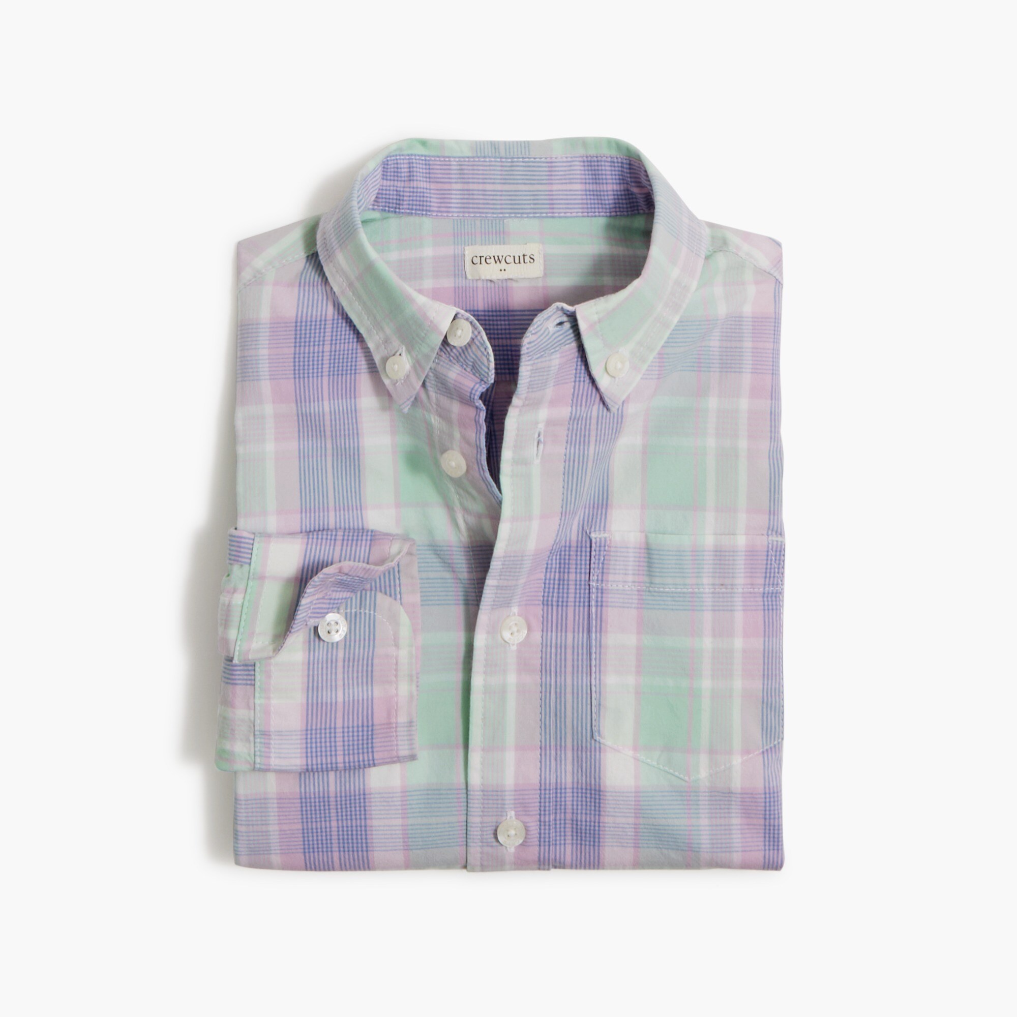 Boys' long-sleeve flex washed shirt