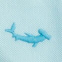 Boys' piqu&eacute; critter polo shirt AQUA