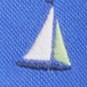 Boys' piqu&eacute; critter polo shirt SAILBOAT BLUE
