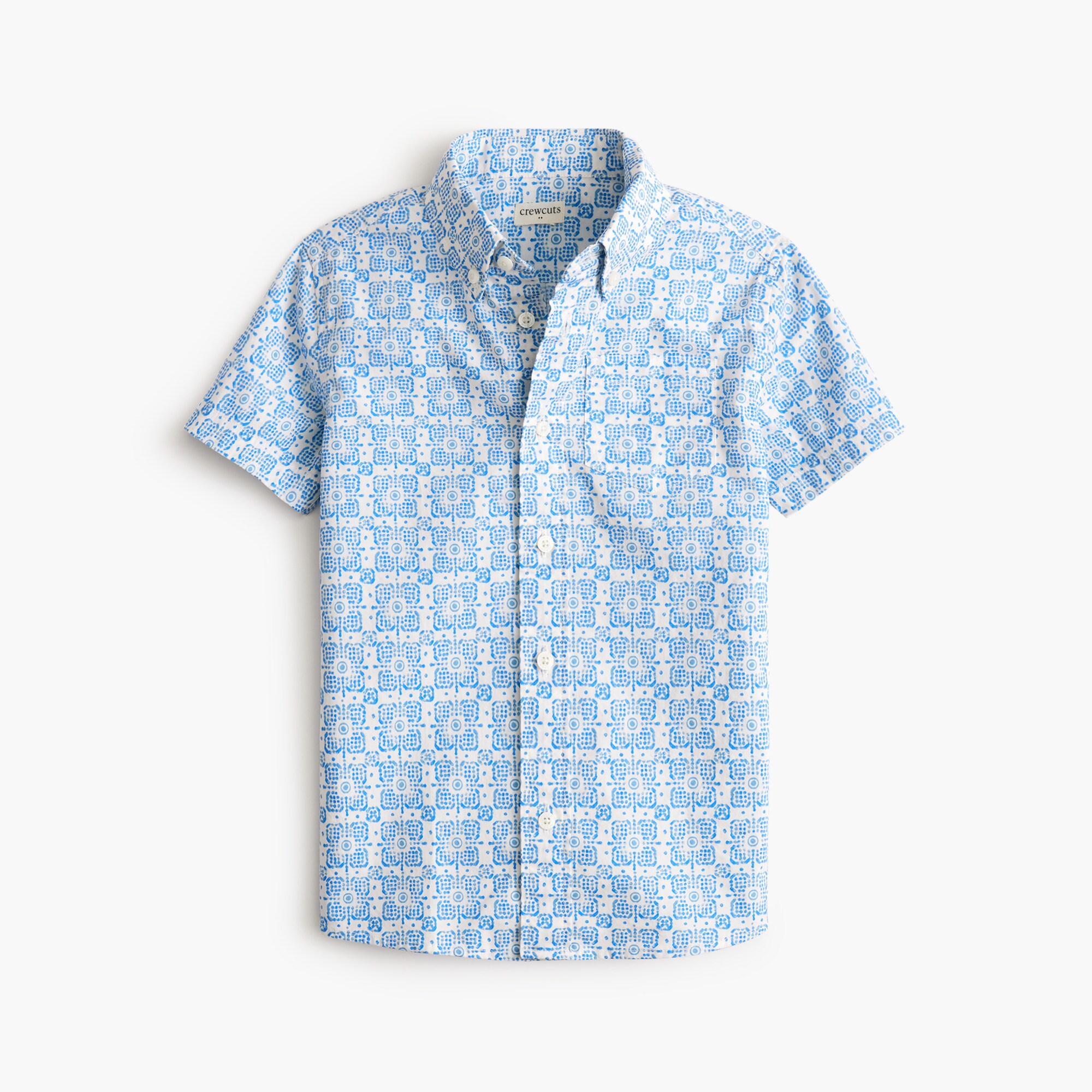  Boys' short-sleeve printed shirt