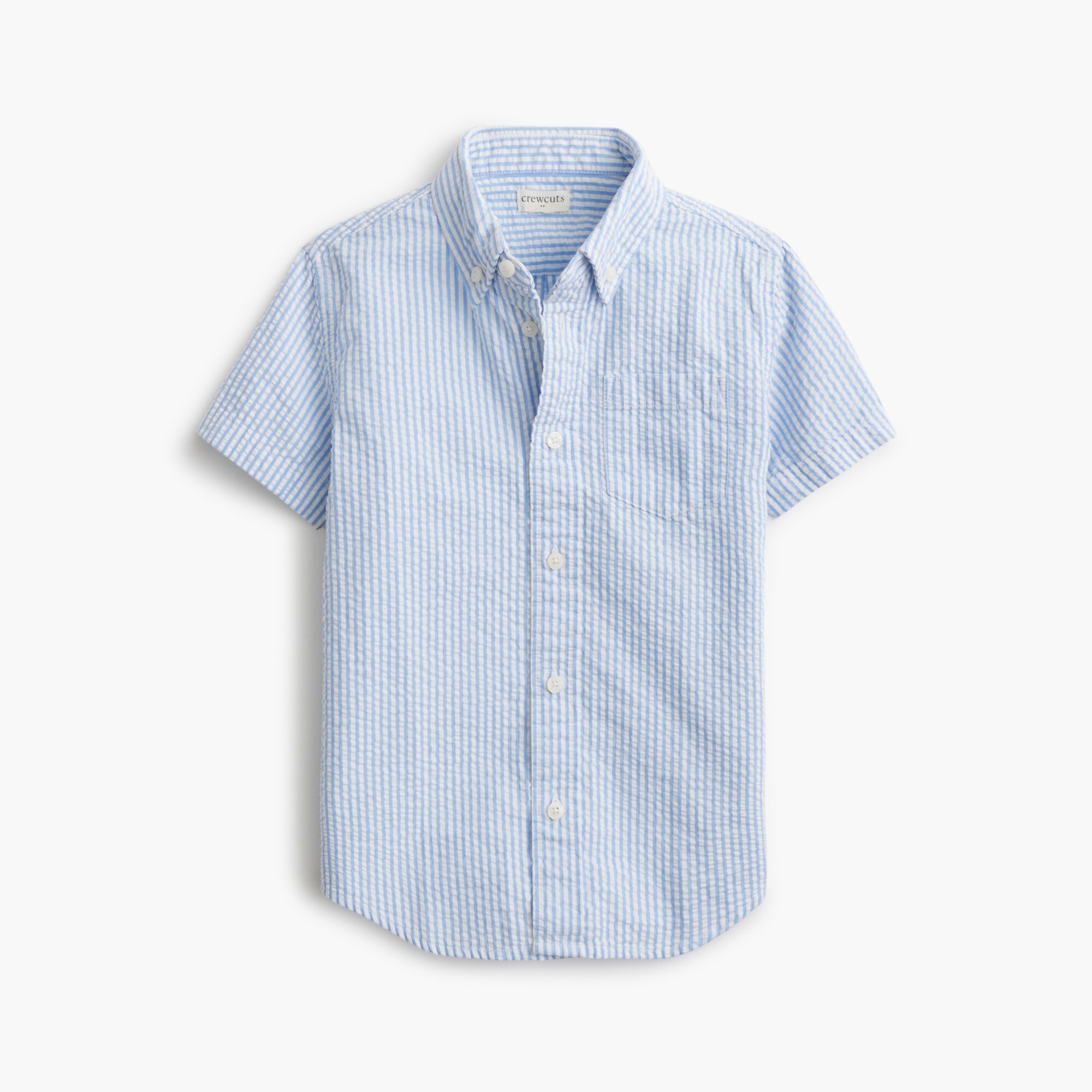 boys' short-sleeve seersucker shirt for boys