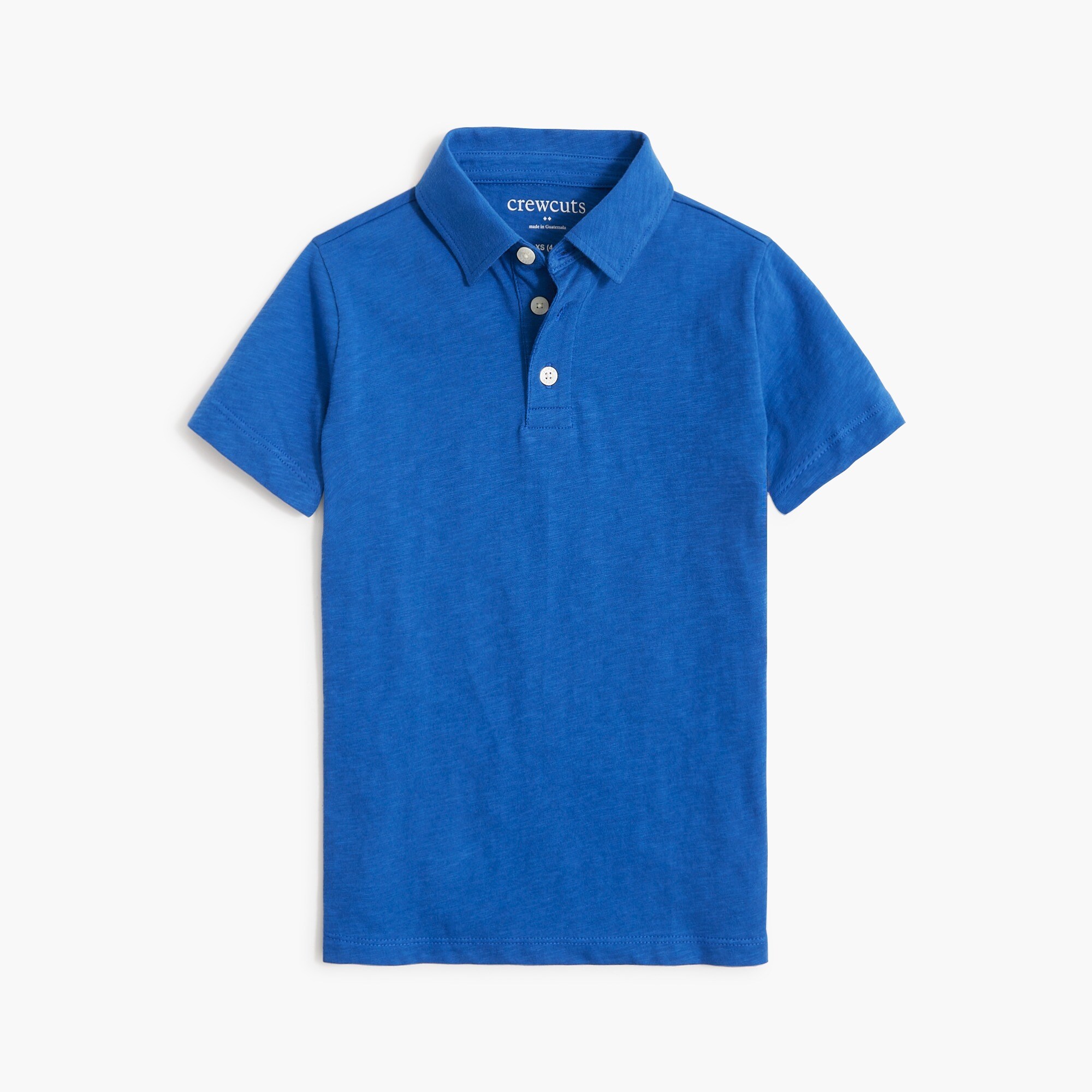 boys' short-sleeve slub cotton jersey polo for boys