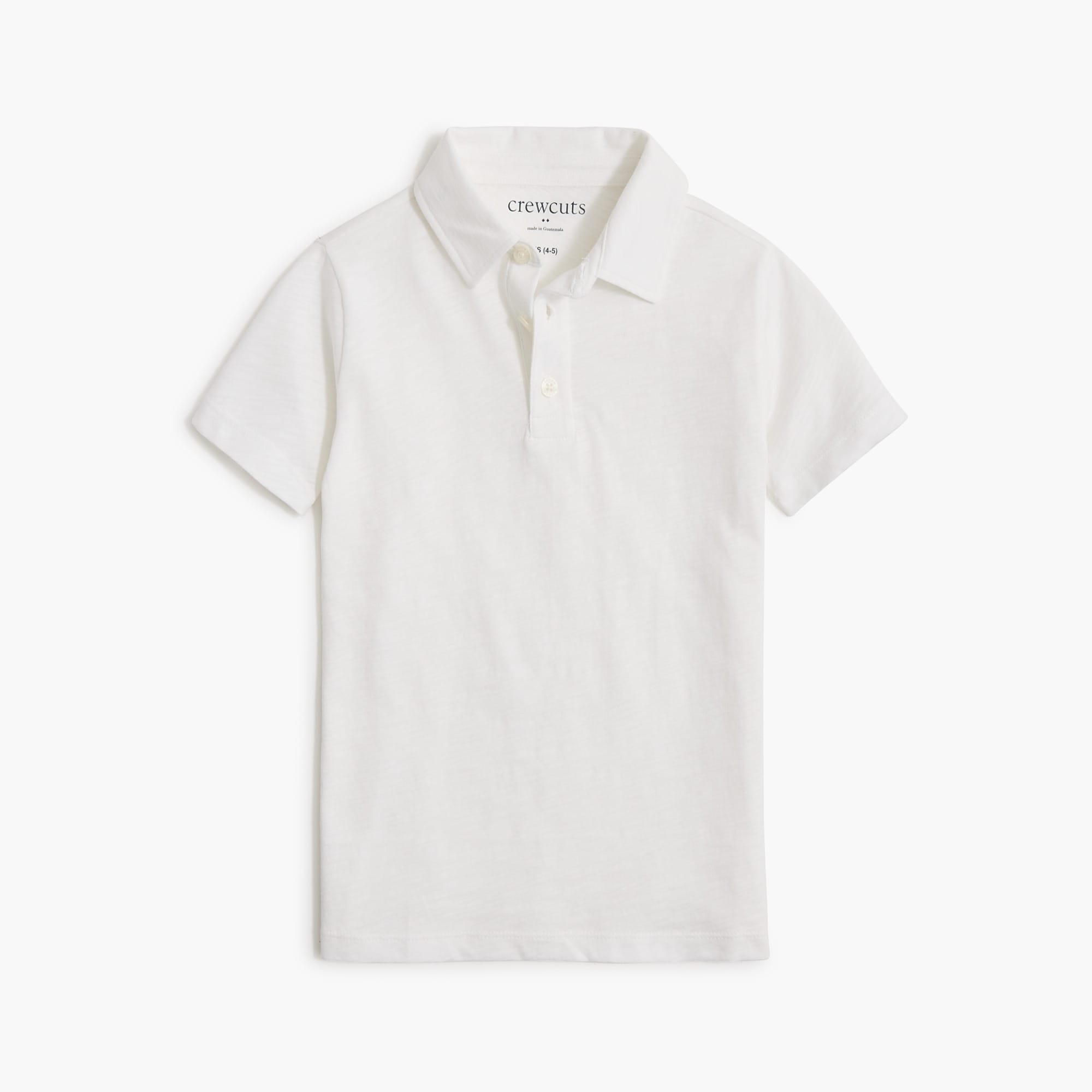 boys Boys' short-sleeve slub cotton jersey polo