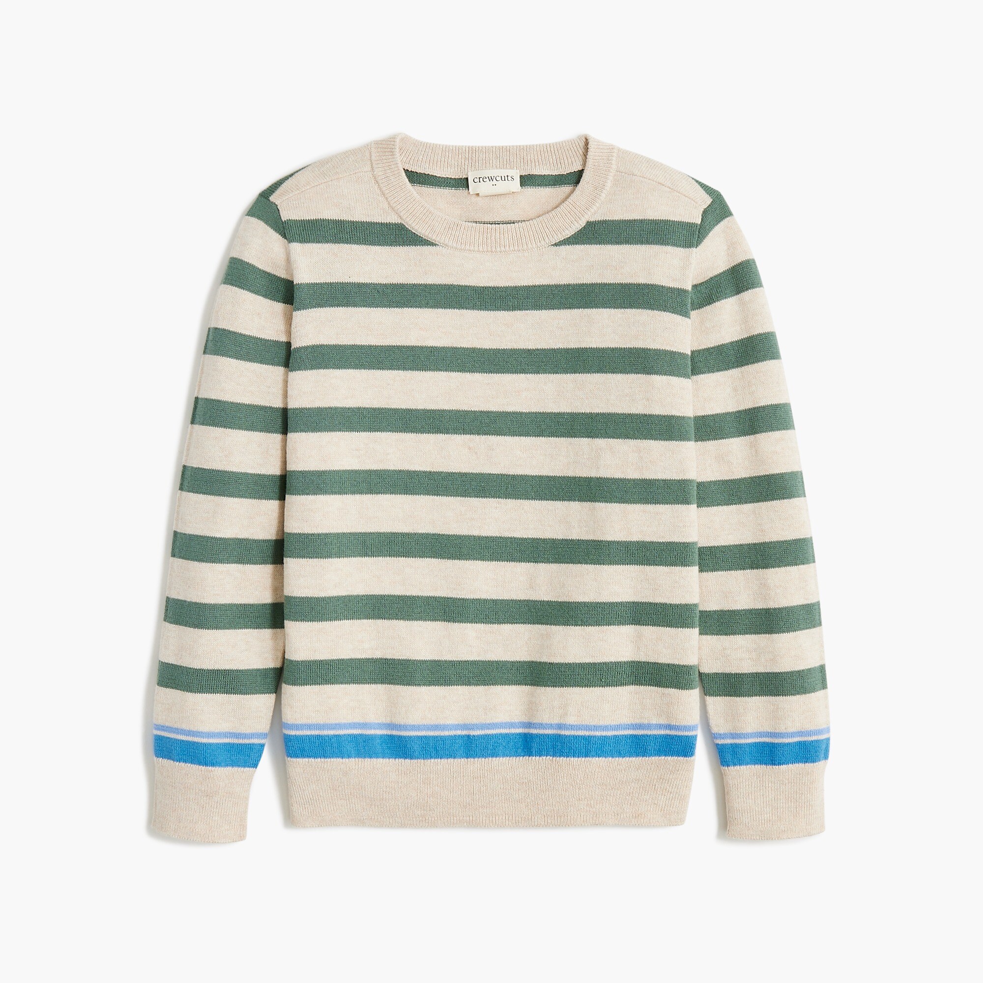 Boys' striped cotton crewneck tee