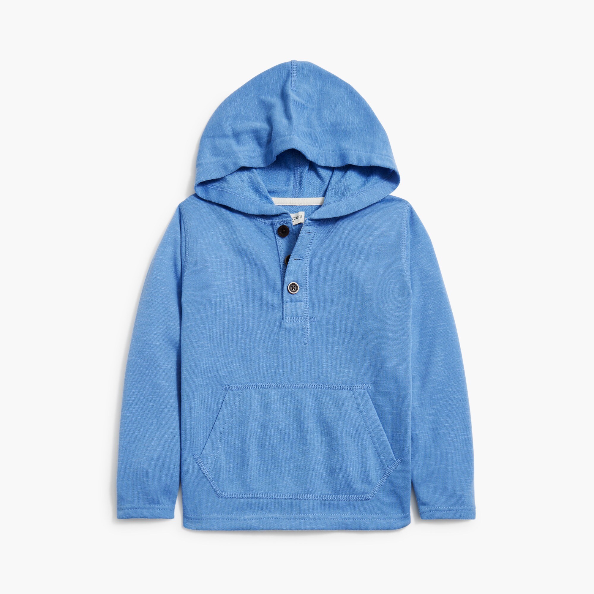 Boys' striped henley hoodie