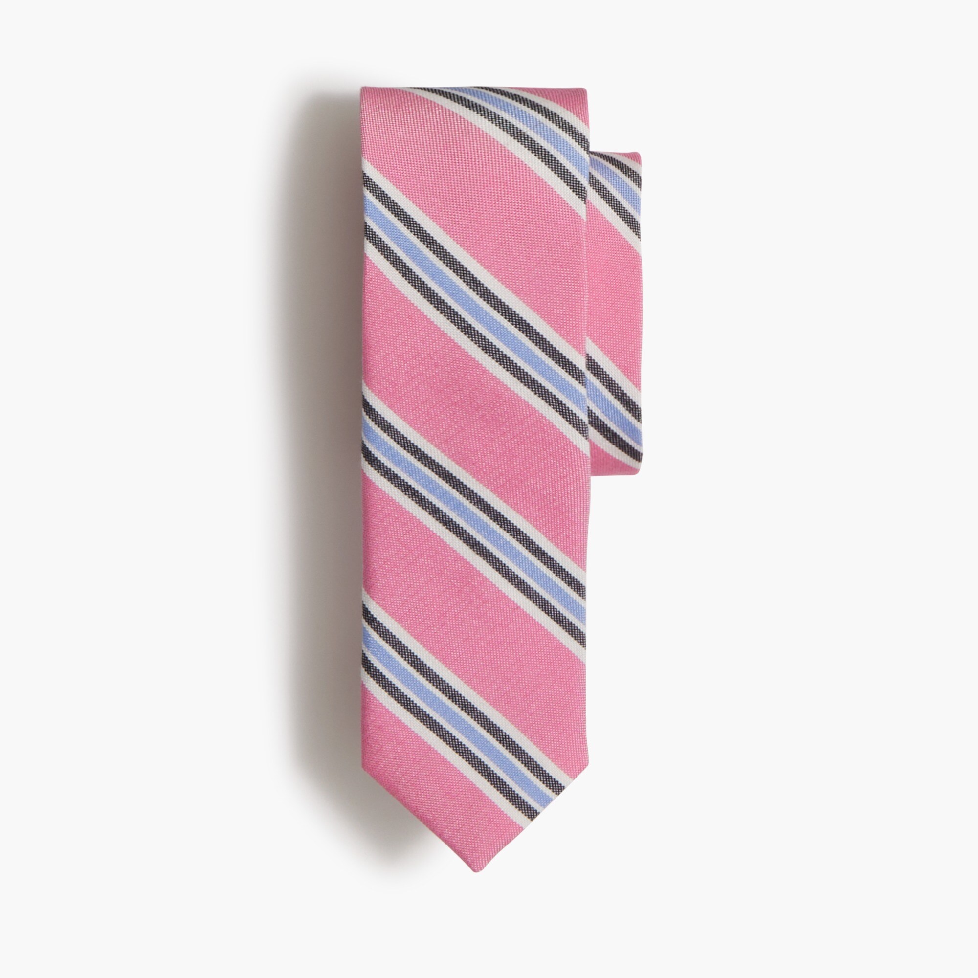 Boys' pink striped tie