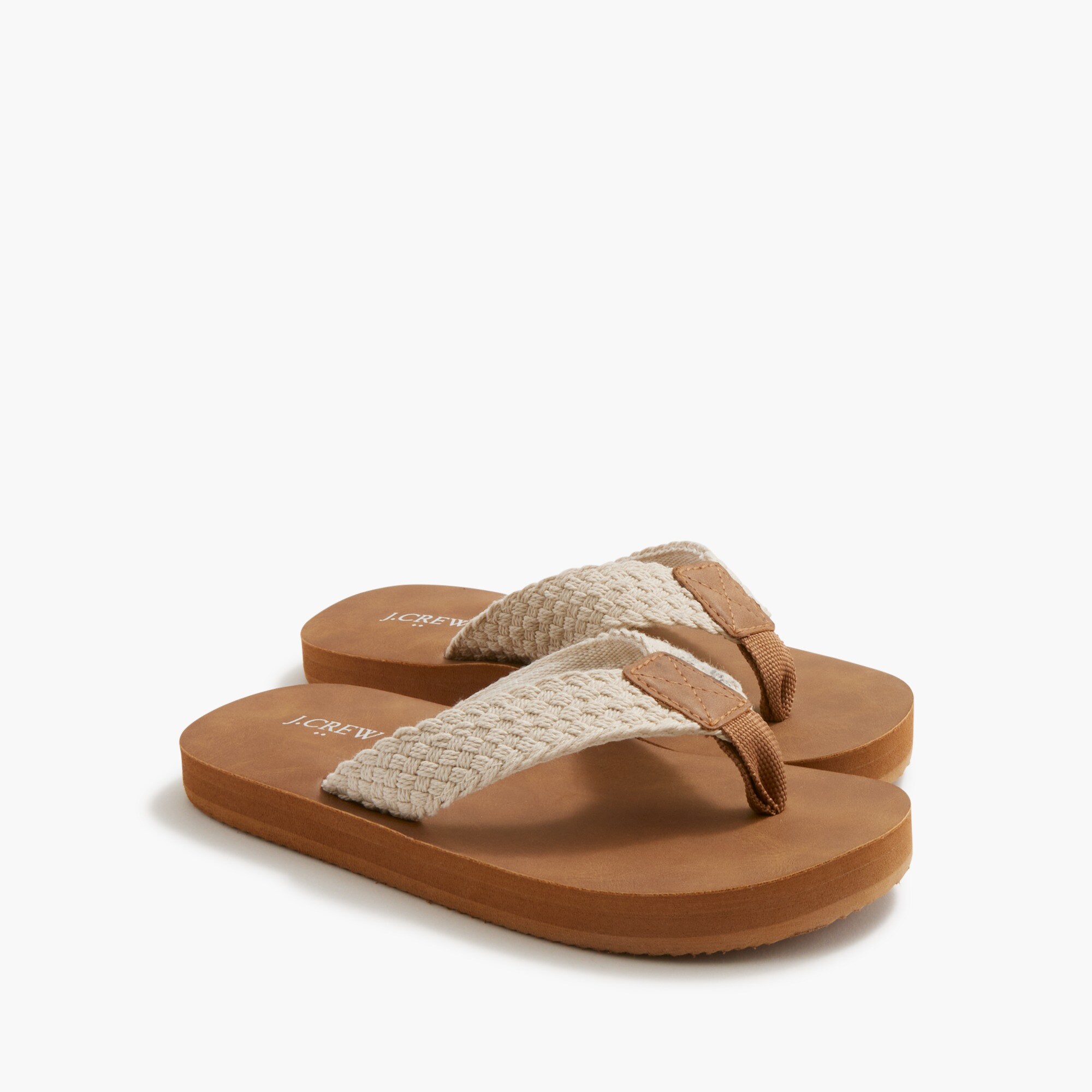 Boys' braided flip-flops