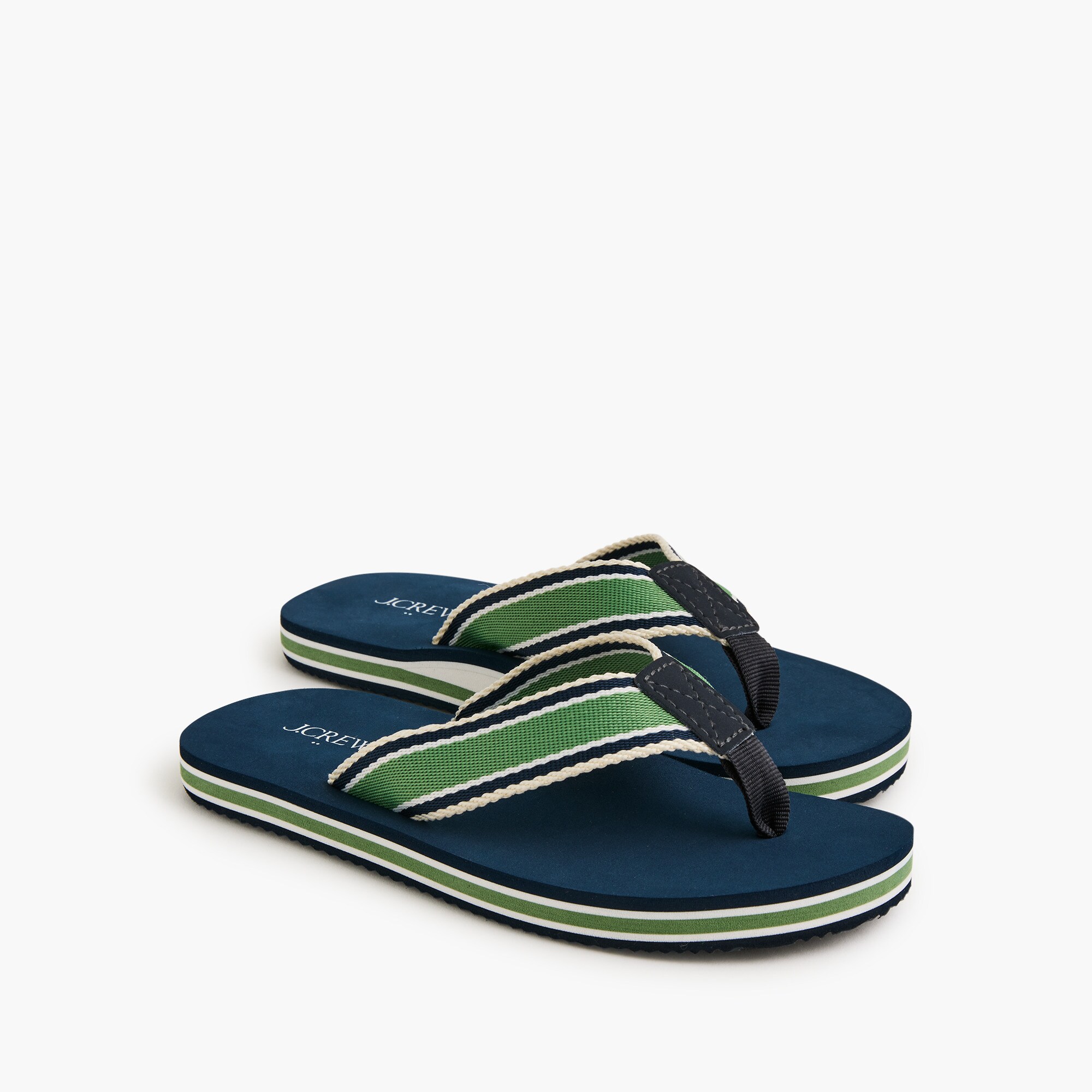 boys' striped flip-flops for boys