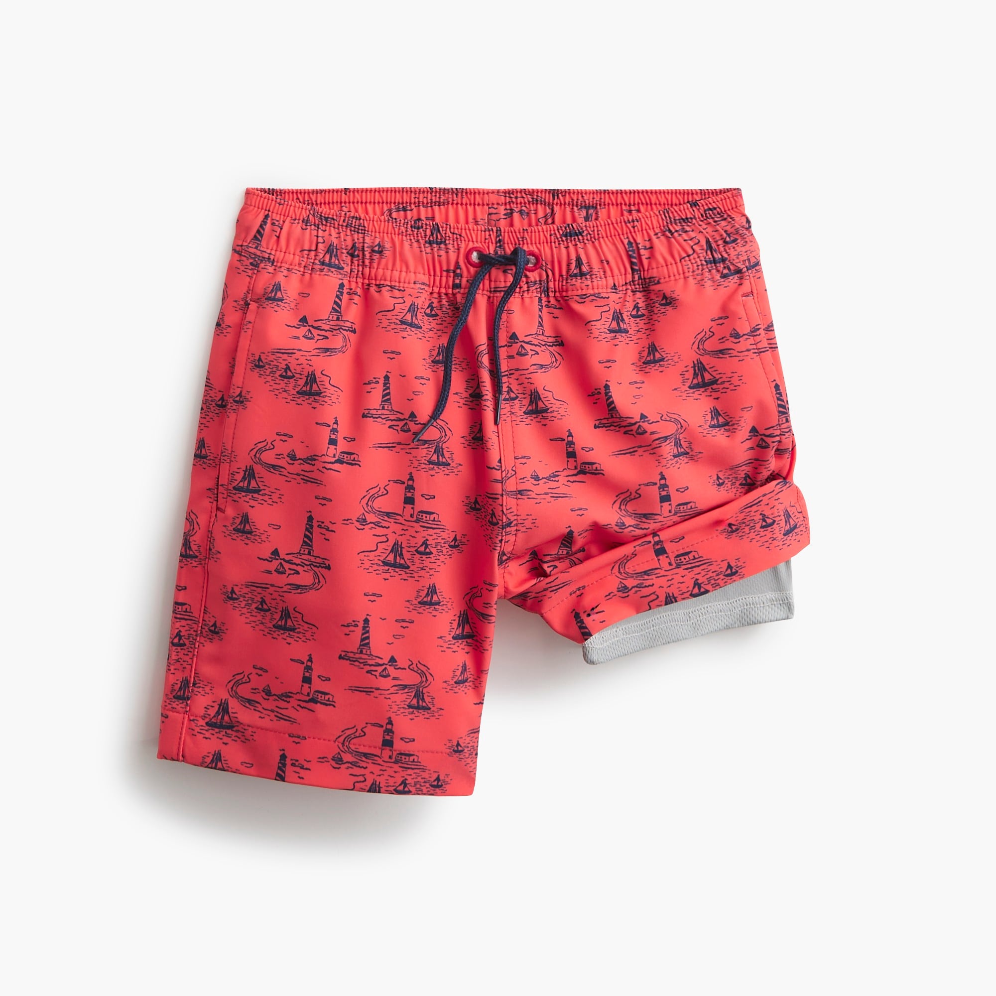 boys' compression-lined swim trunk for boys