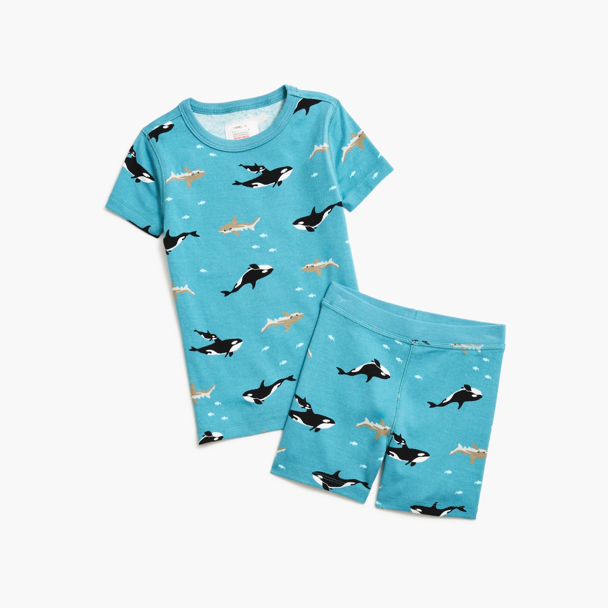  Boys' short-sleeve printed pajama set