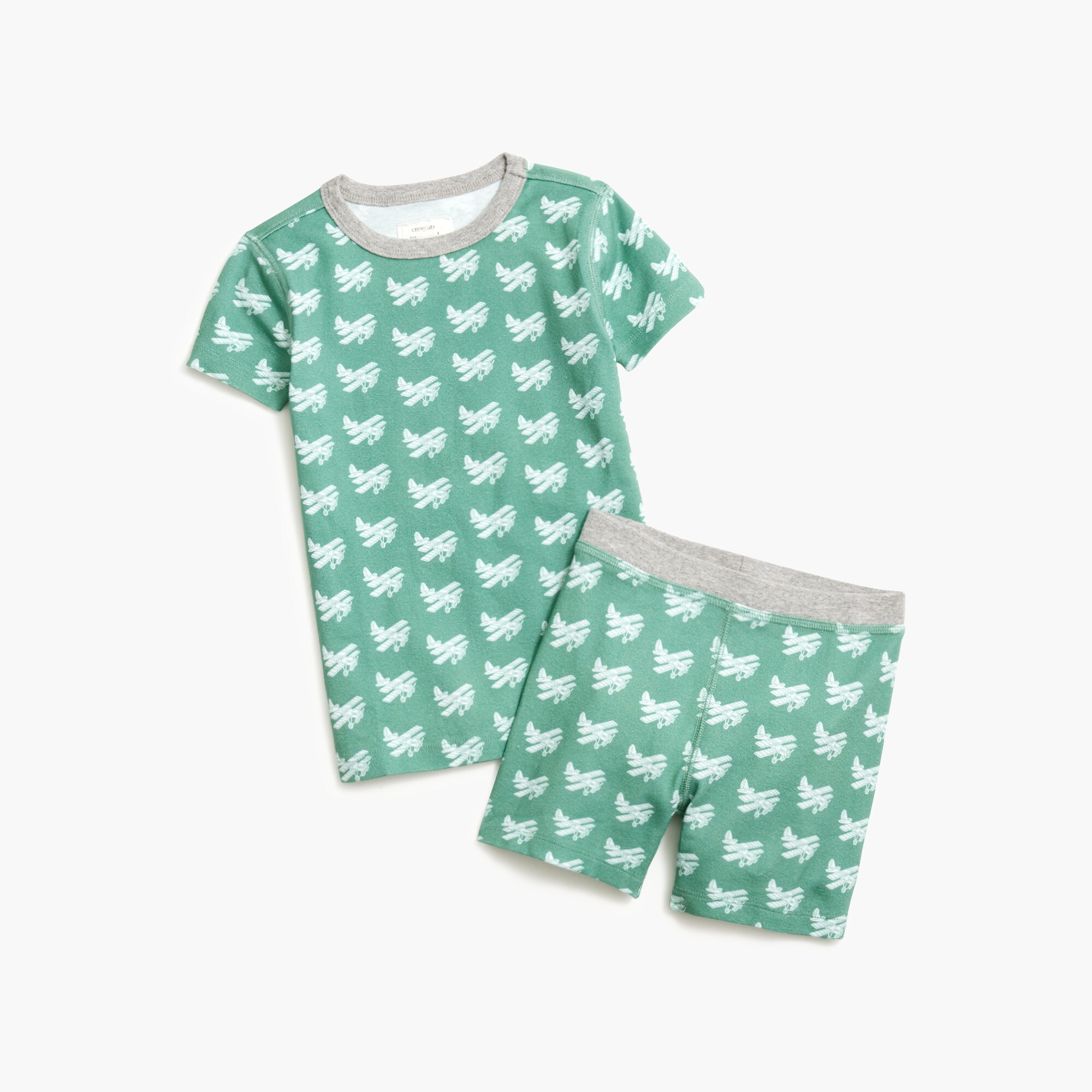 Boys' short-sleeve printed pajama set