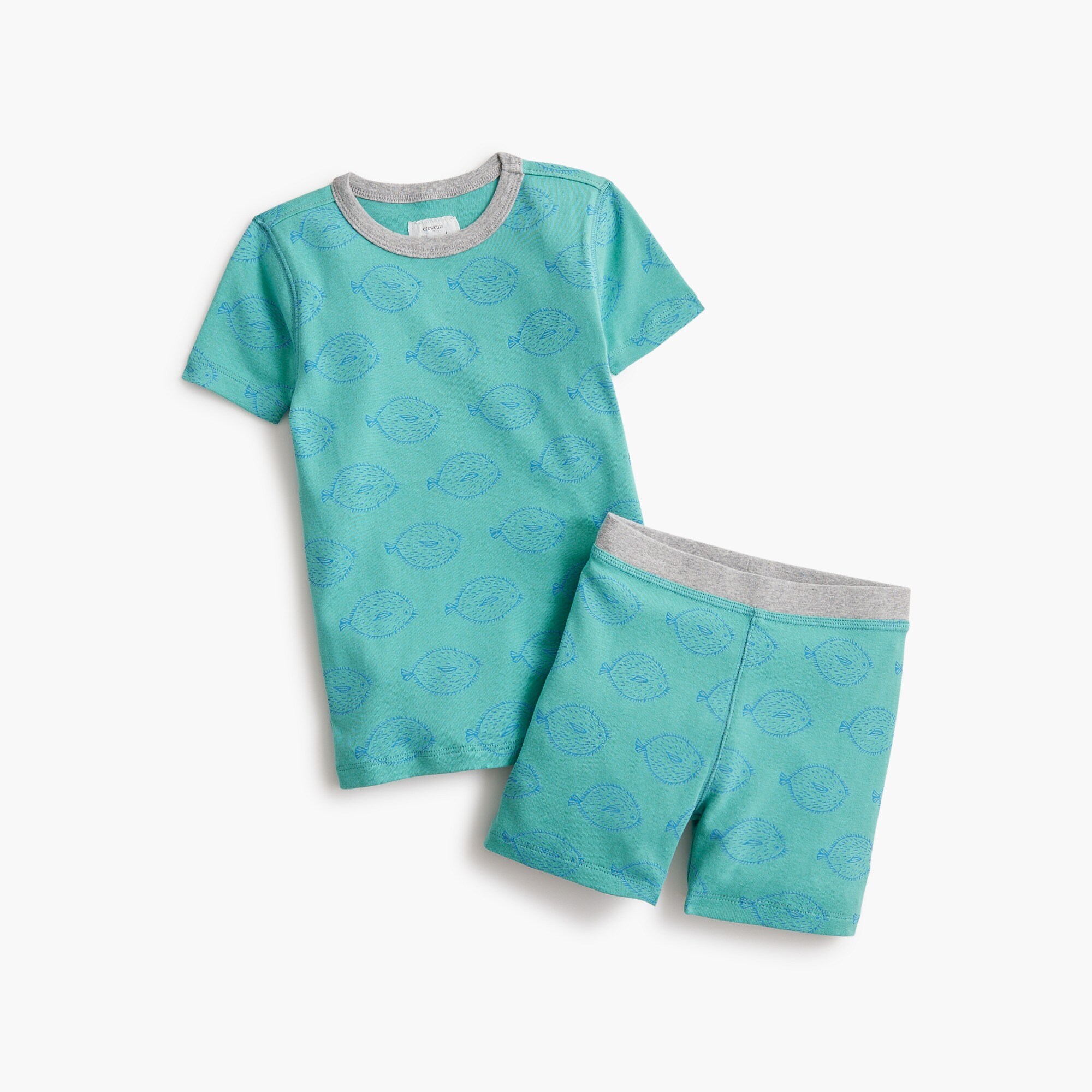  Boys' short-sleeve printed pajama set
