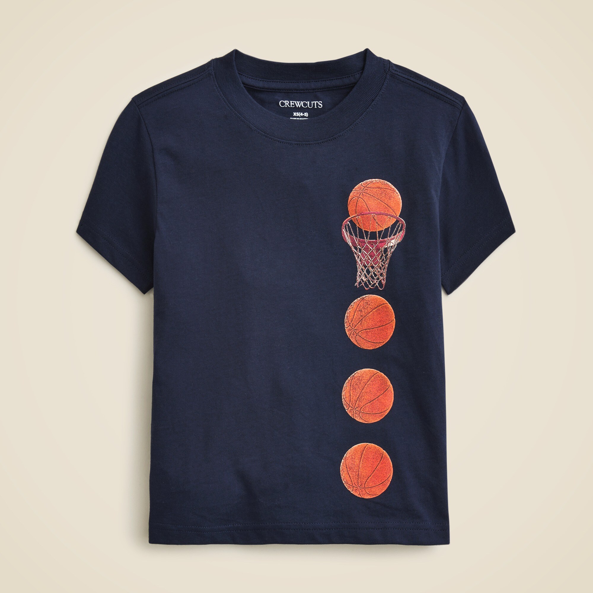  Kids' basketball graphic T-shirt