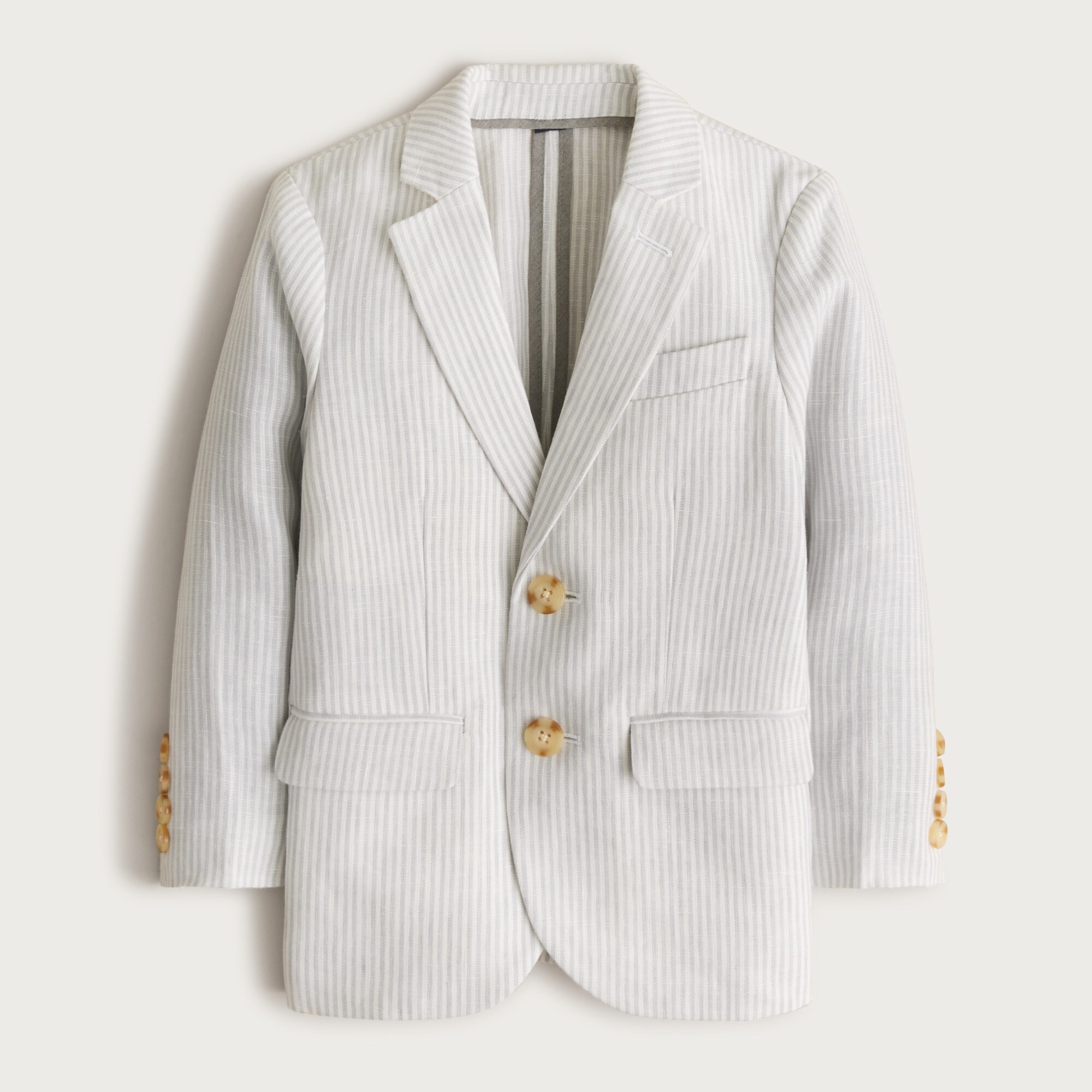  Boys' Ludlow unstructured suit jacket in linen blend