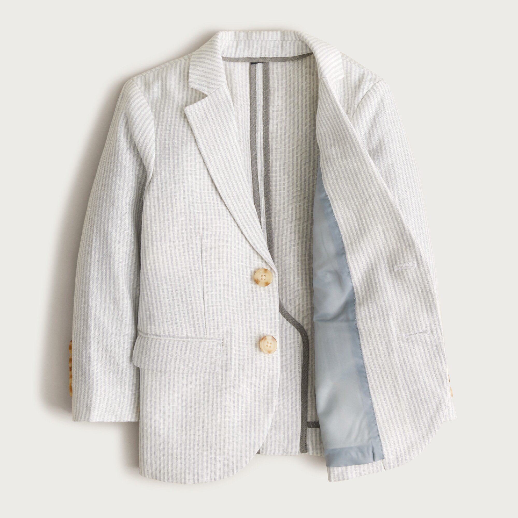Boys' Ludlow unstructured suit jacket in linen blend