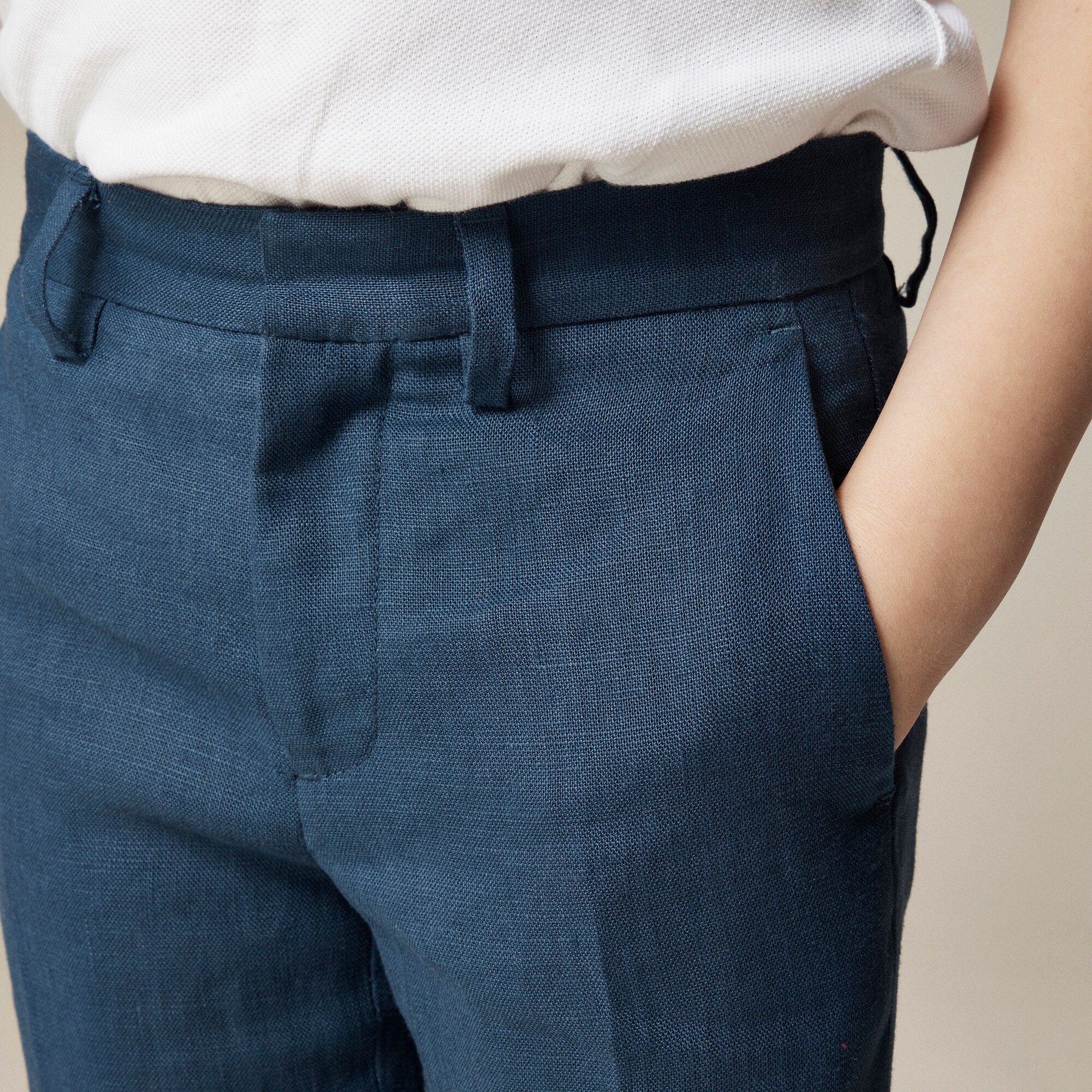 Boys' Ludlow unstructured suit pant in linen