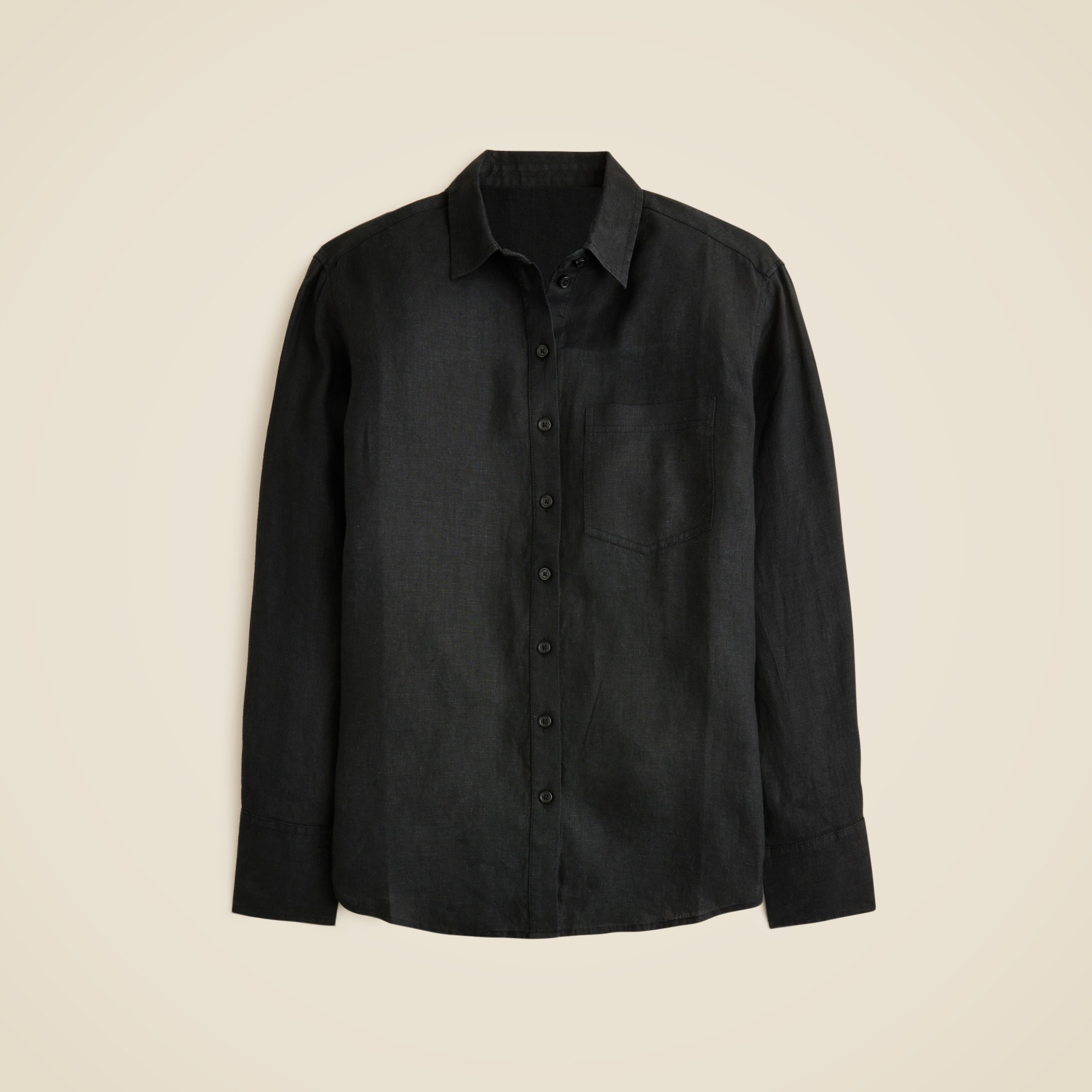 womens Gar&ccedil;on classic shirt in Baird McNutt Irish linen