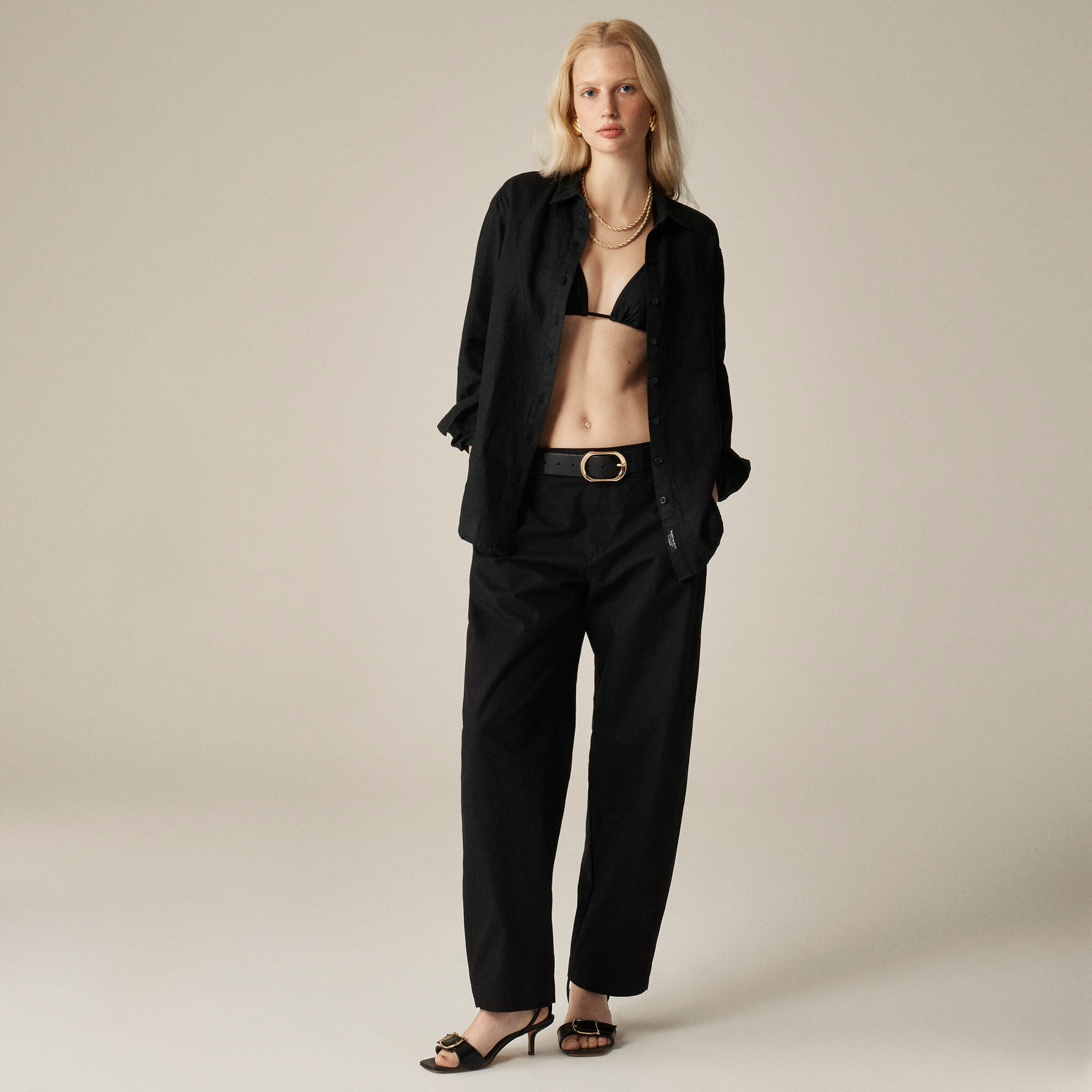 Garçon Classic Shirt In Baird McNutt Irish Linen For Women | J.Crew