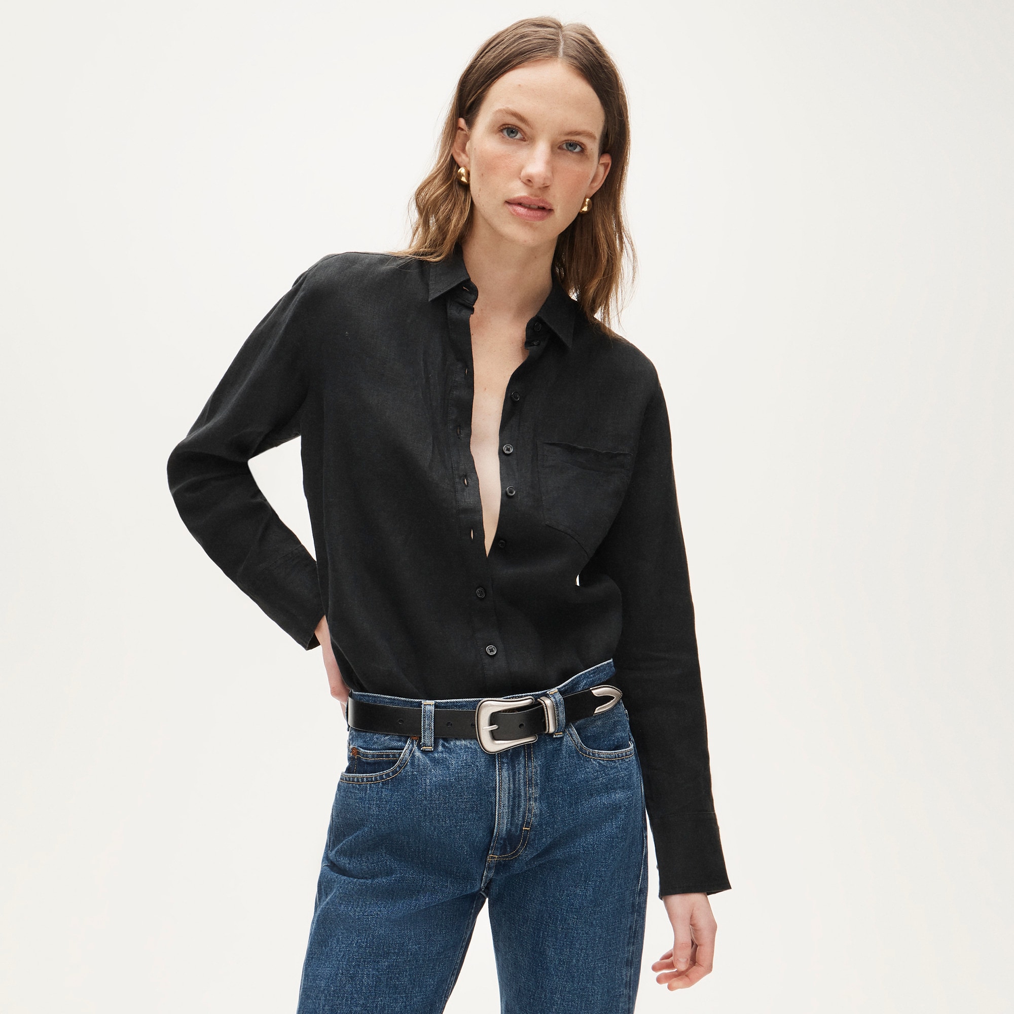  Gar&ccedil;on classic shirt in Baird McNutt Irish linen