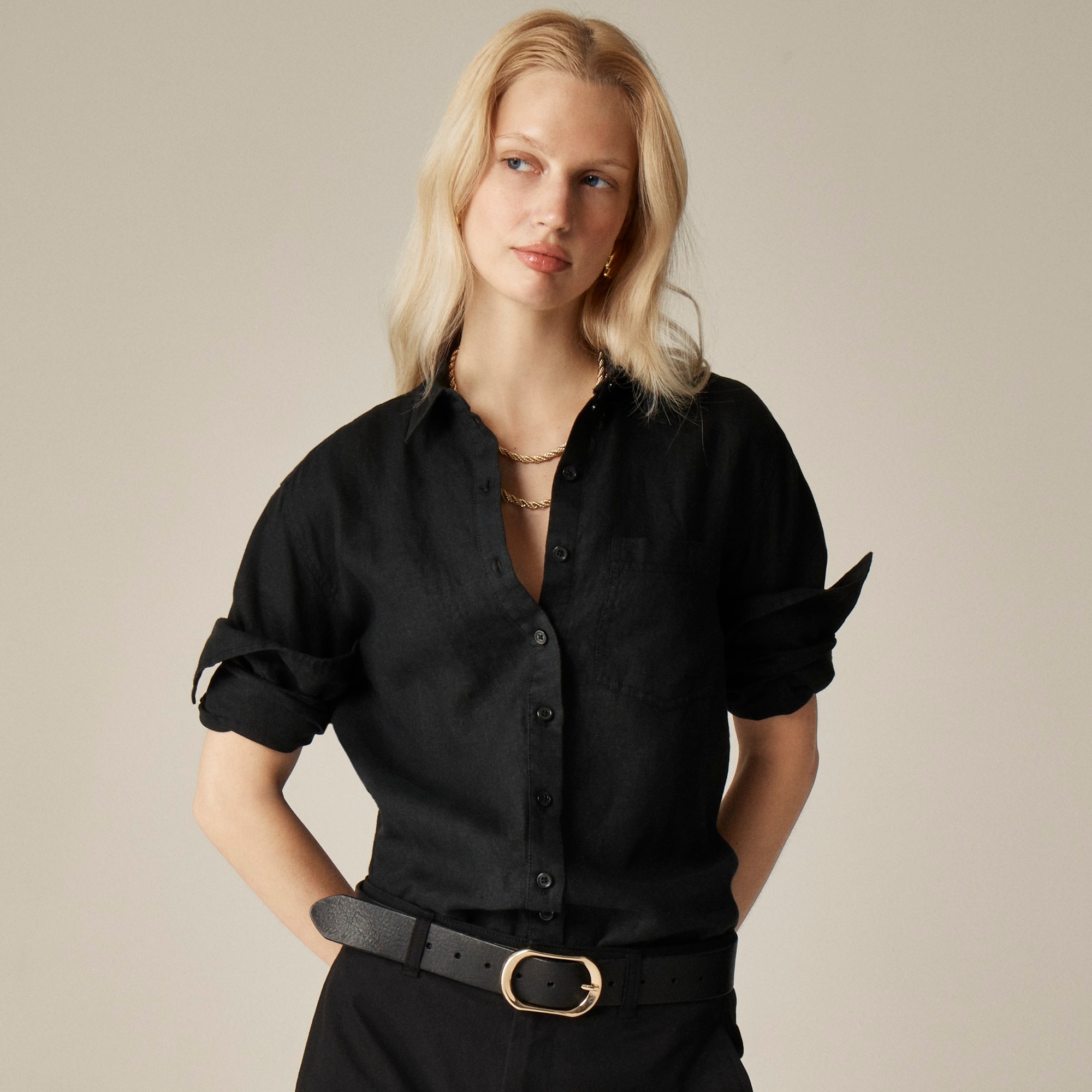  Gar&ccedil;on classic shirt in Baird McNutt Irish linen