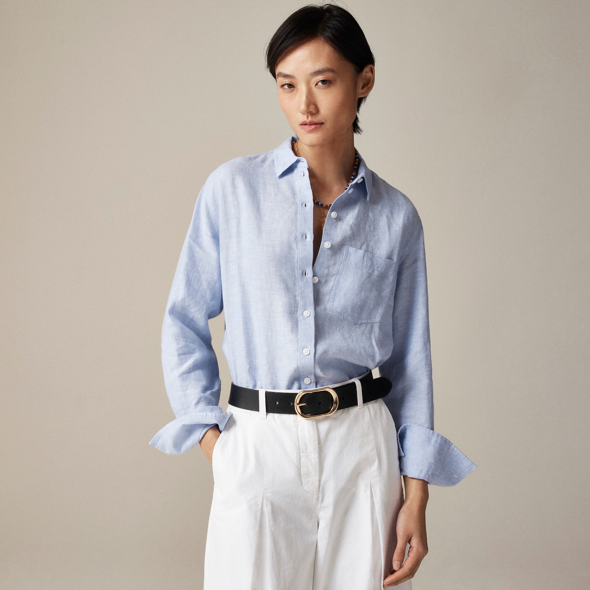 Garçon classic shirt in Baird McNutt Irish linen