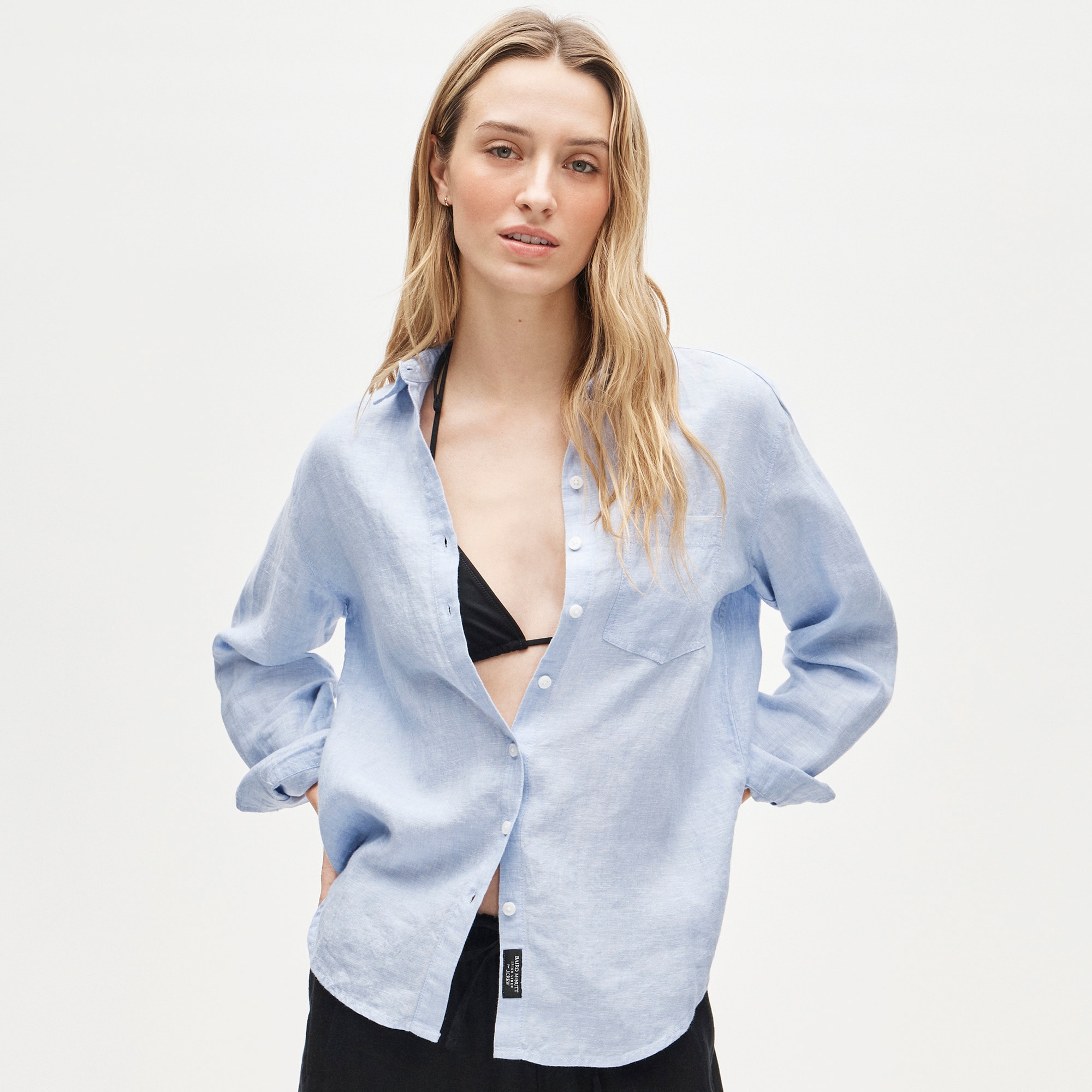  Gar&ccedil;on classic shirt in Baird McNutt Irish linen