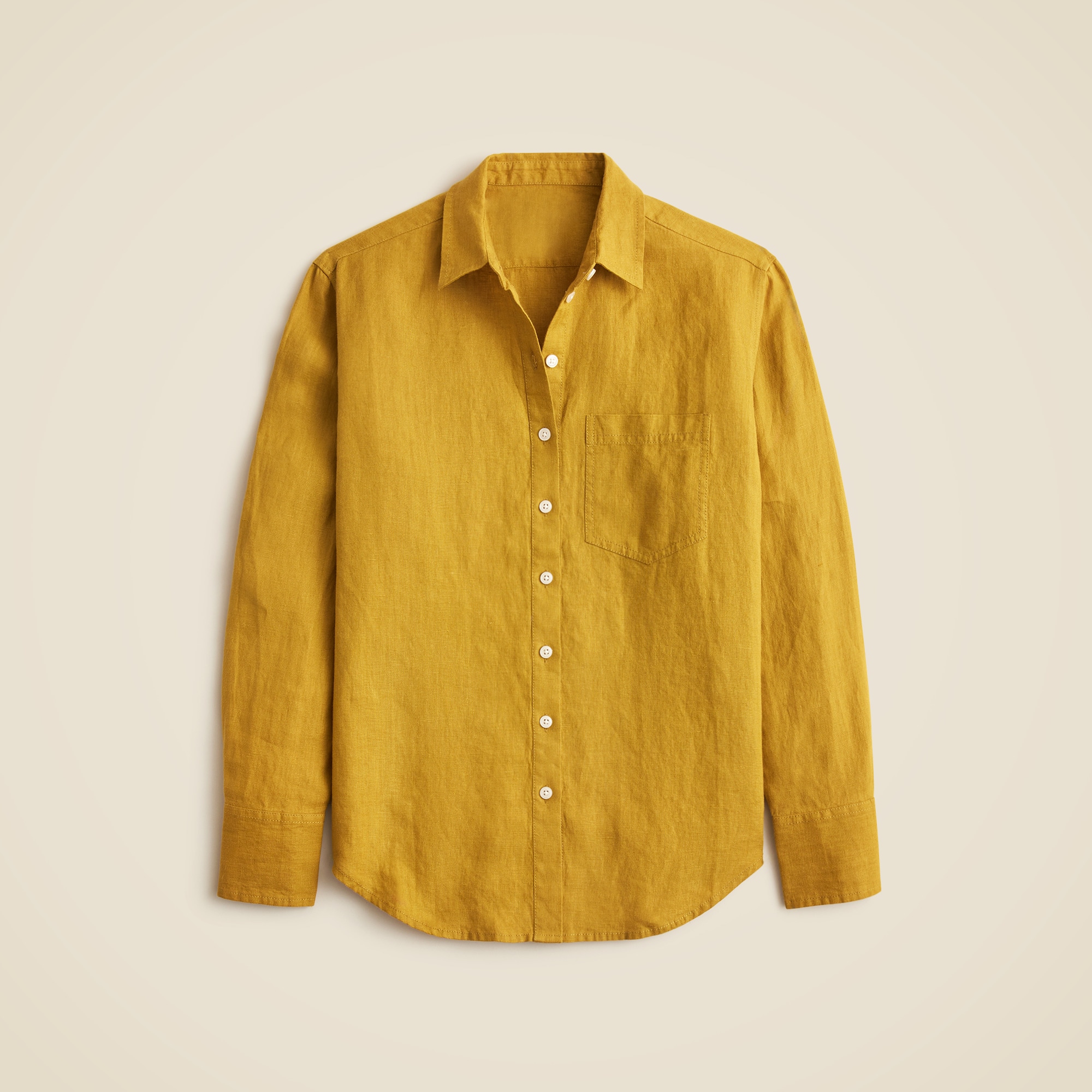 womens Gar&ccedil;on classic shirt in Baird McNutt Irish linen