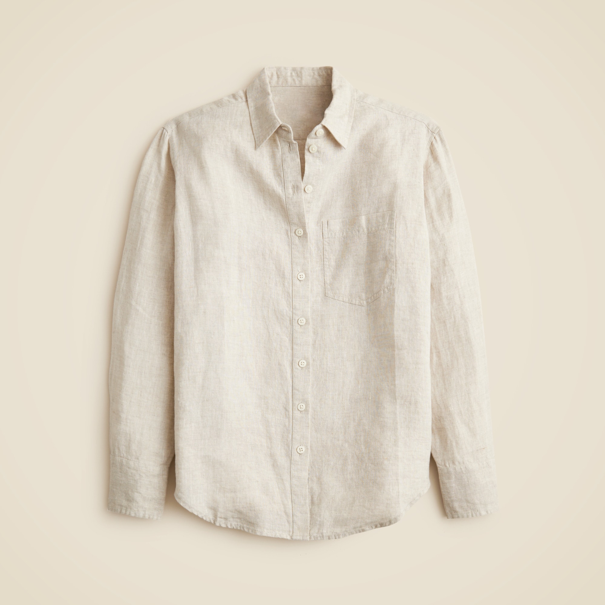 womens Gar&ccedil;on classic shirt in Baird McNutt Irish linen