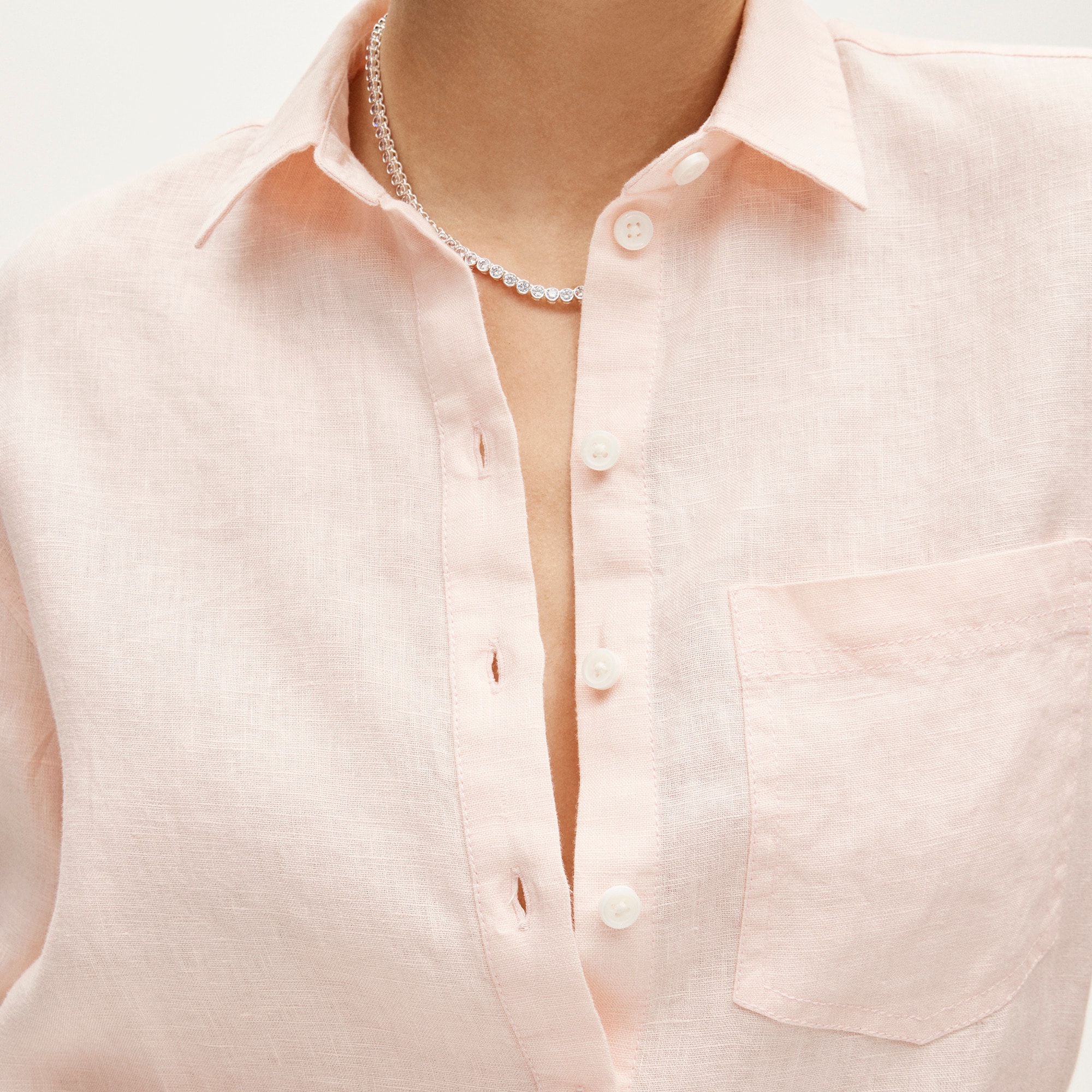 Gar&ccedil;on classic shirt in Baird McNutt Irish linen - image 4