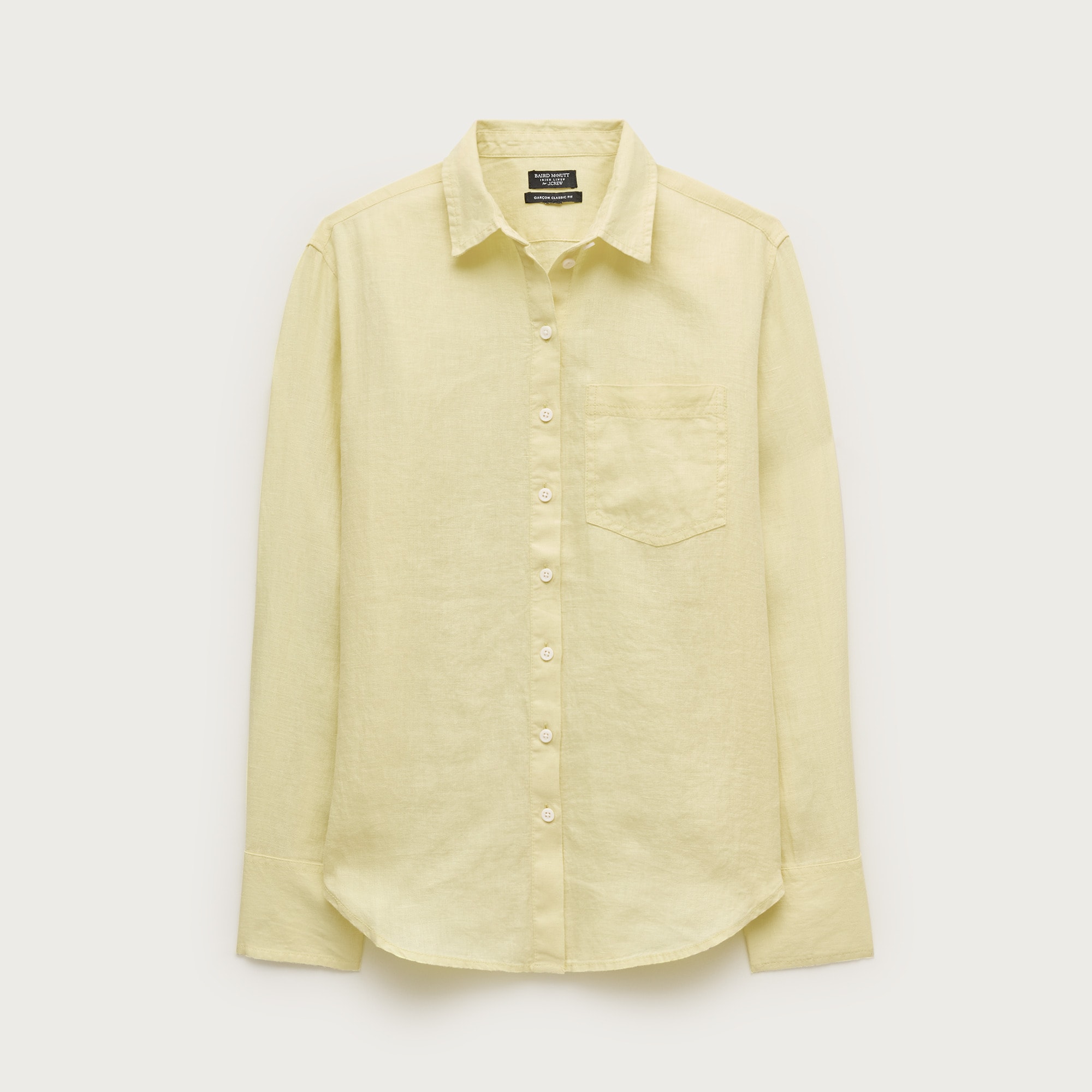 Petite Garçon classic shirt in Baird McNutt Irish linen