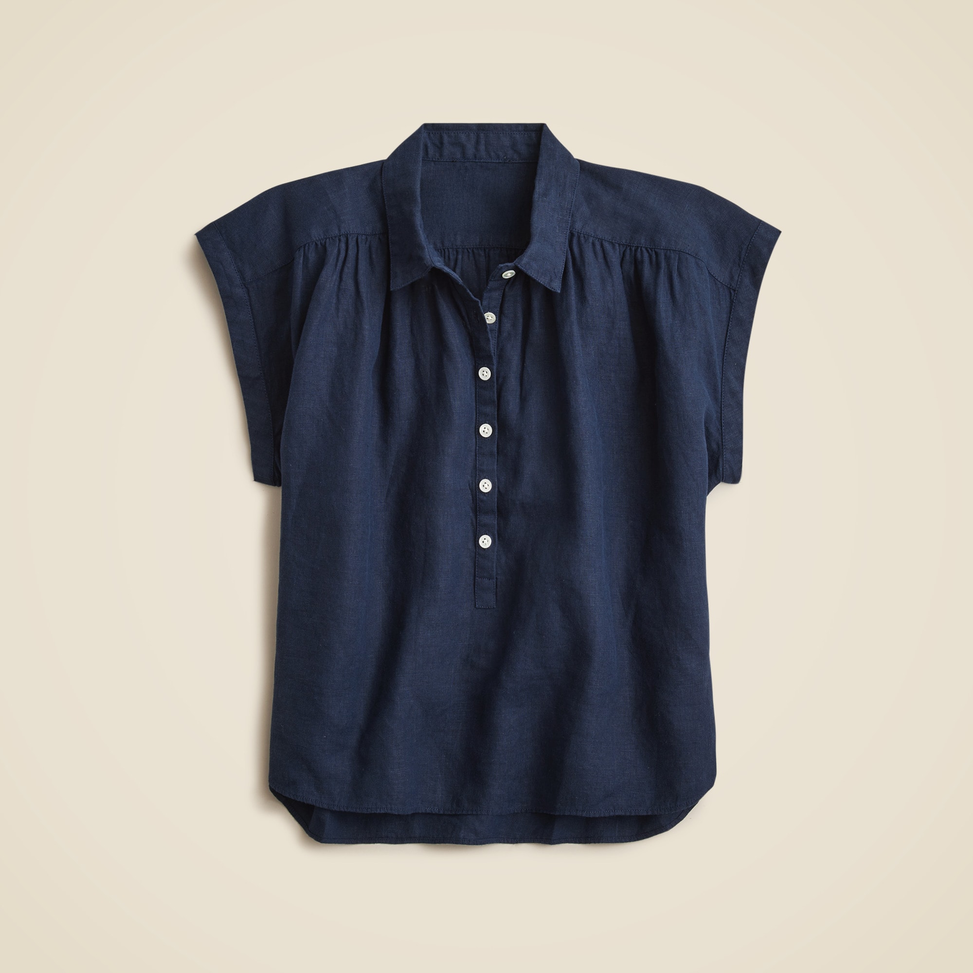 womens New Capitaine shirt in Baird McNutt Irish linen