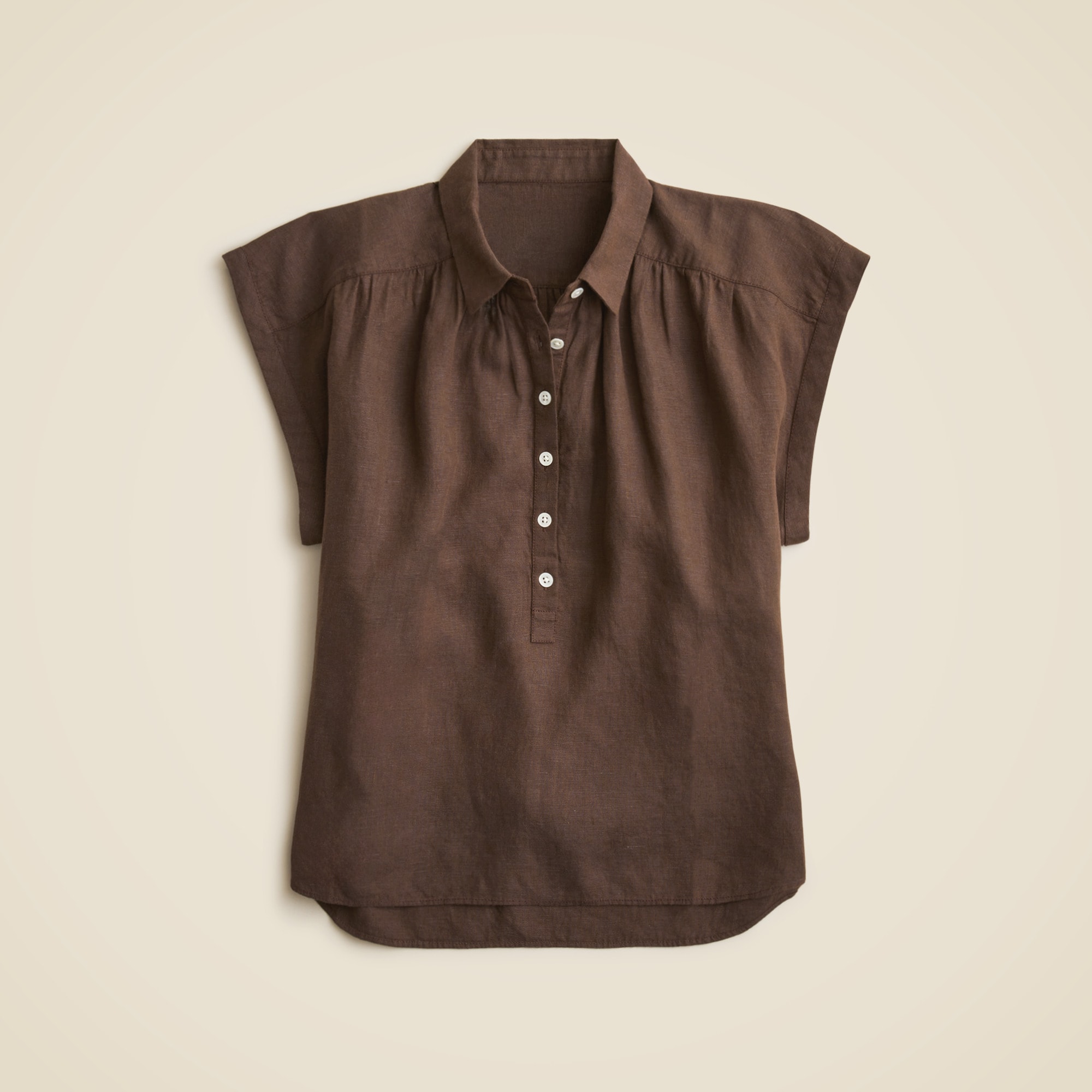 womens New Capitaine shirt in Baird McNutt Irish linen