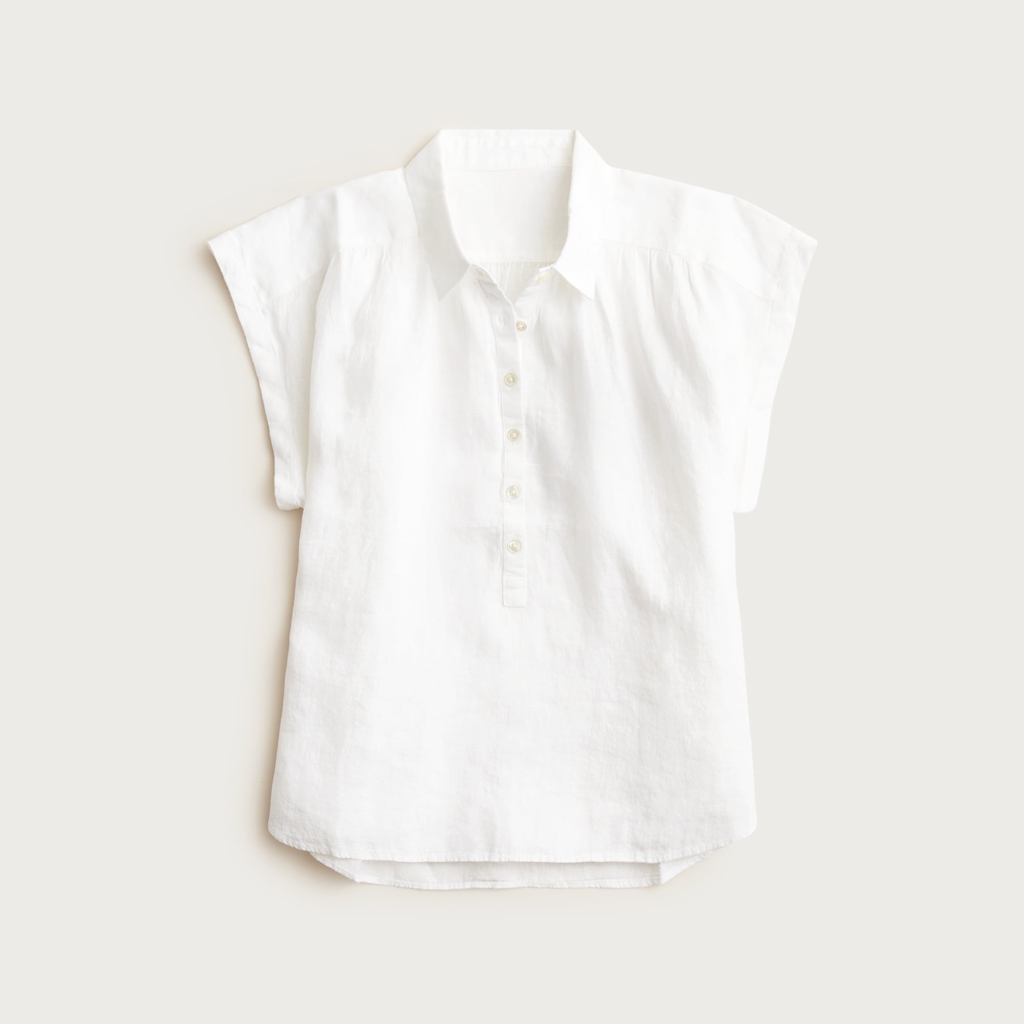 New Capitaine Shirt In Baird McNutt Irish Linen For Women | J.Crew