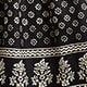 Girls' halter dress in linen-cotton blend FADED BLACK
