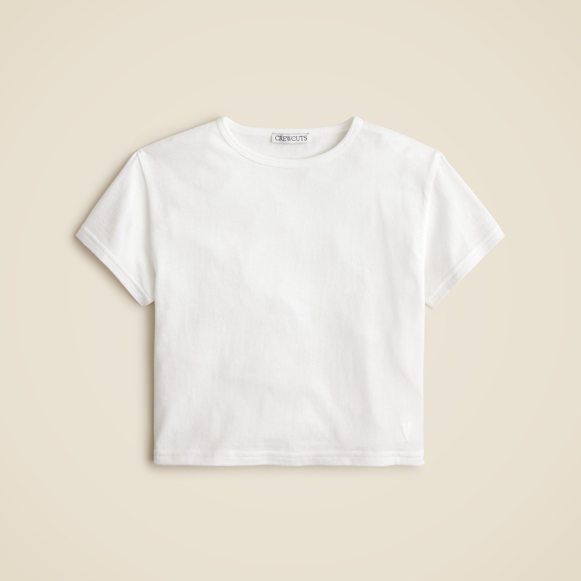 Girls' everyday T-shirt in vintage jersey