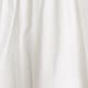 Girls' Elena shirtdress in cotton poplin stripe with metallic threads WHITE