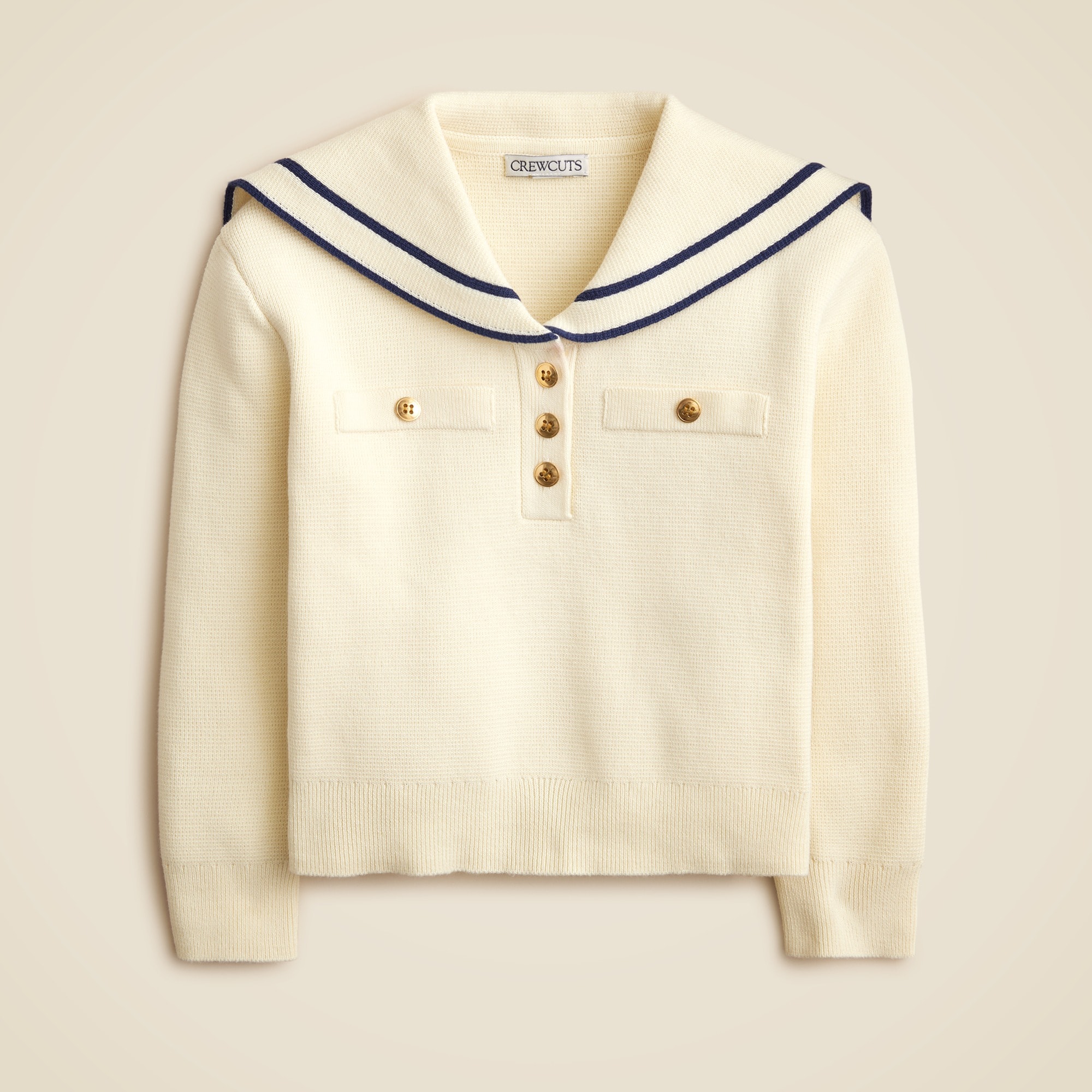 girls Girls' sailor-collar sweater