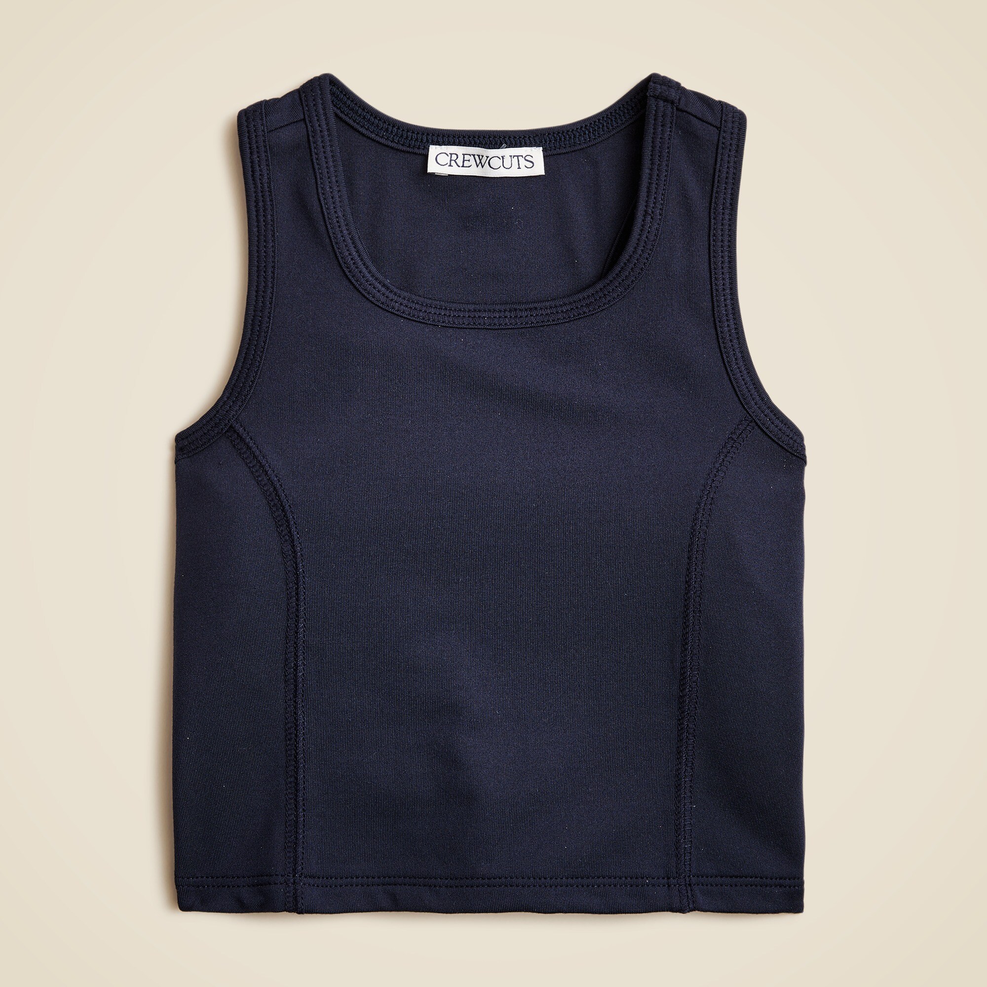  Girls' seamed tank top in performance jersey