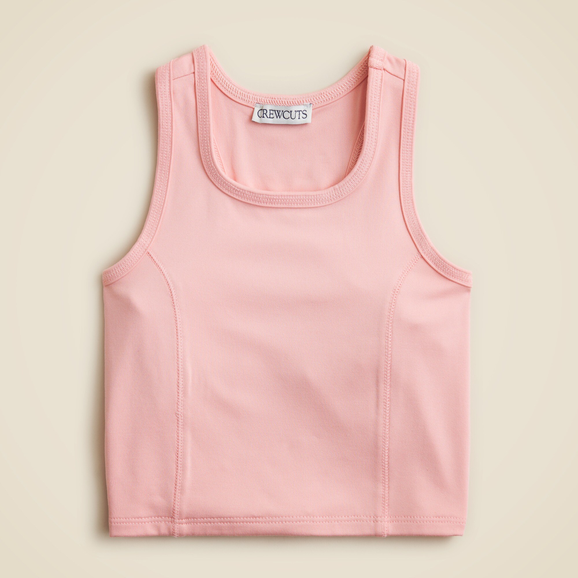  Girls' seamed tank top in performance jersey