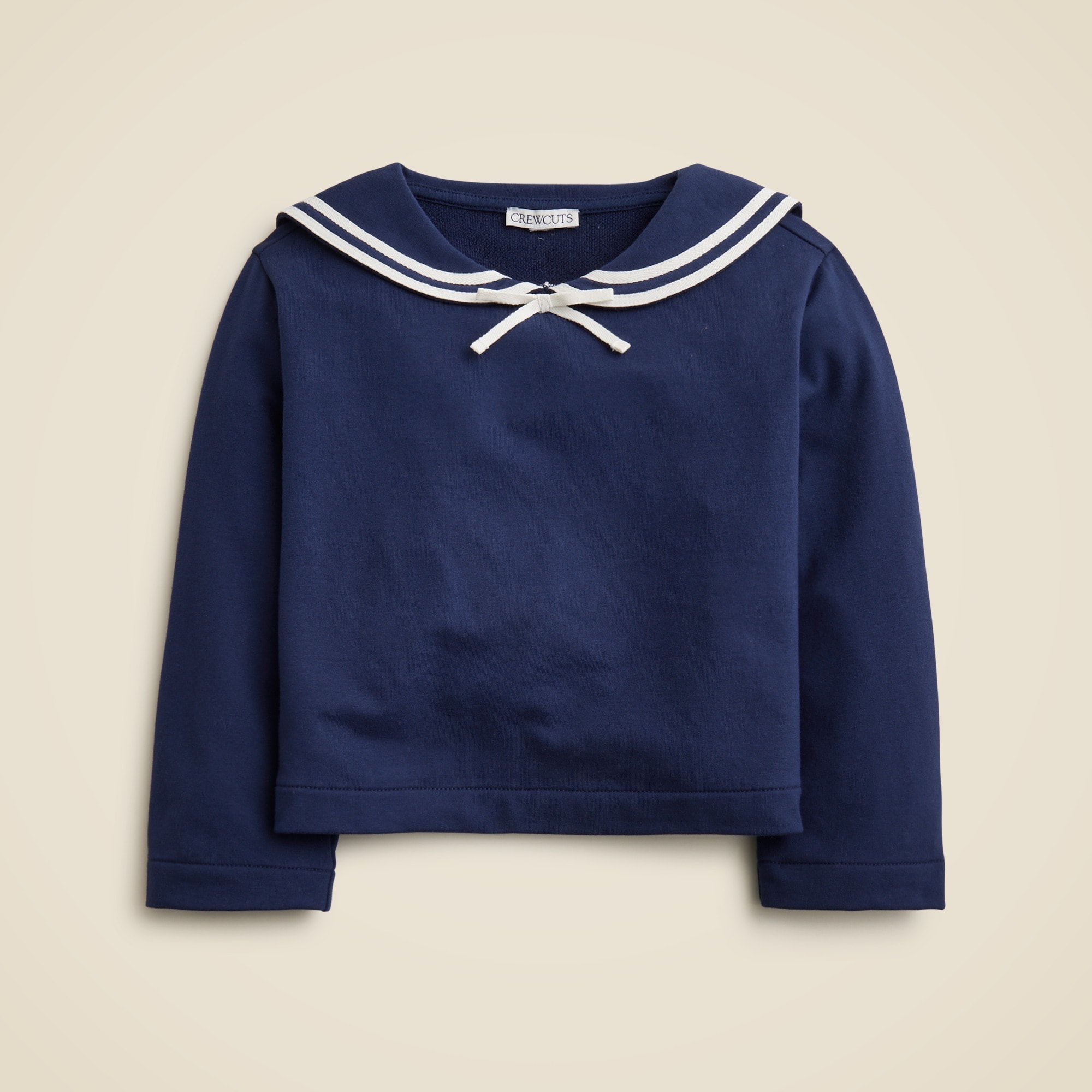 J.Crew: Girls' Sailor-collar Sweatshirt For Girls