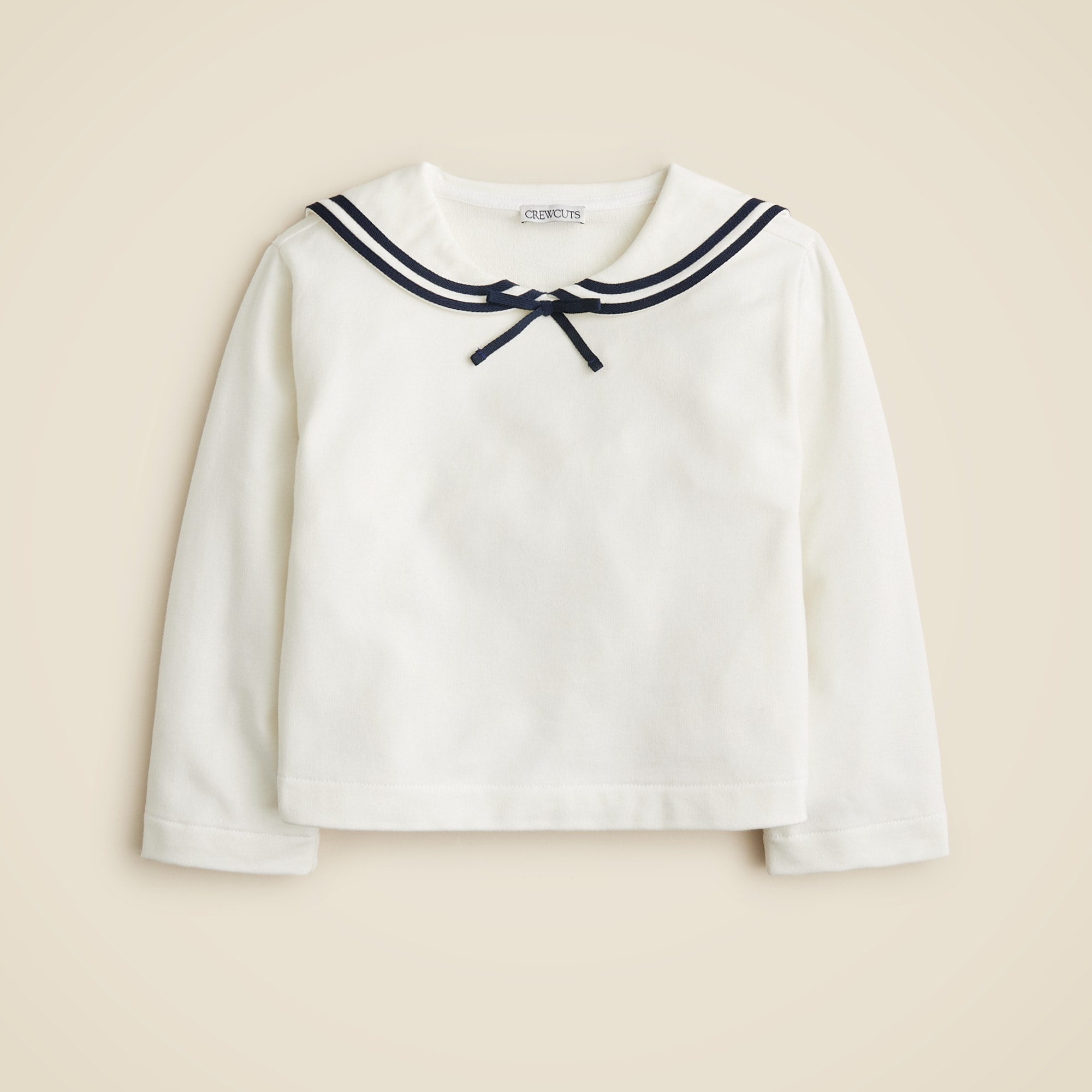 girls Girls' sailor-collar sweatshirt