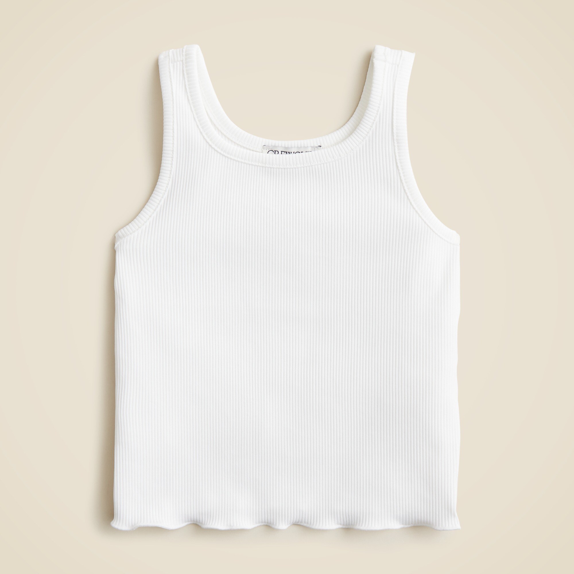Girls' active tank top in stretchy rib