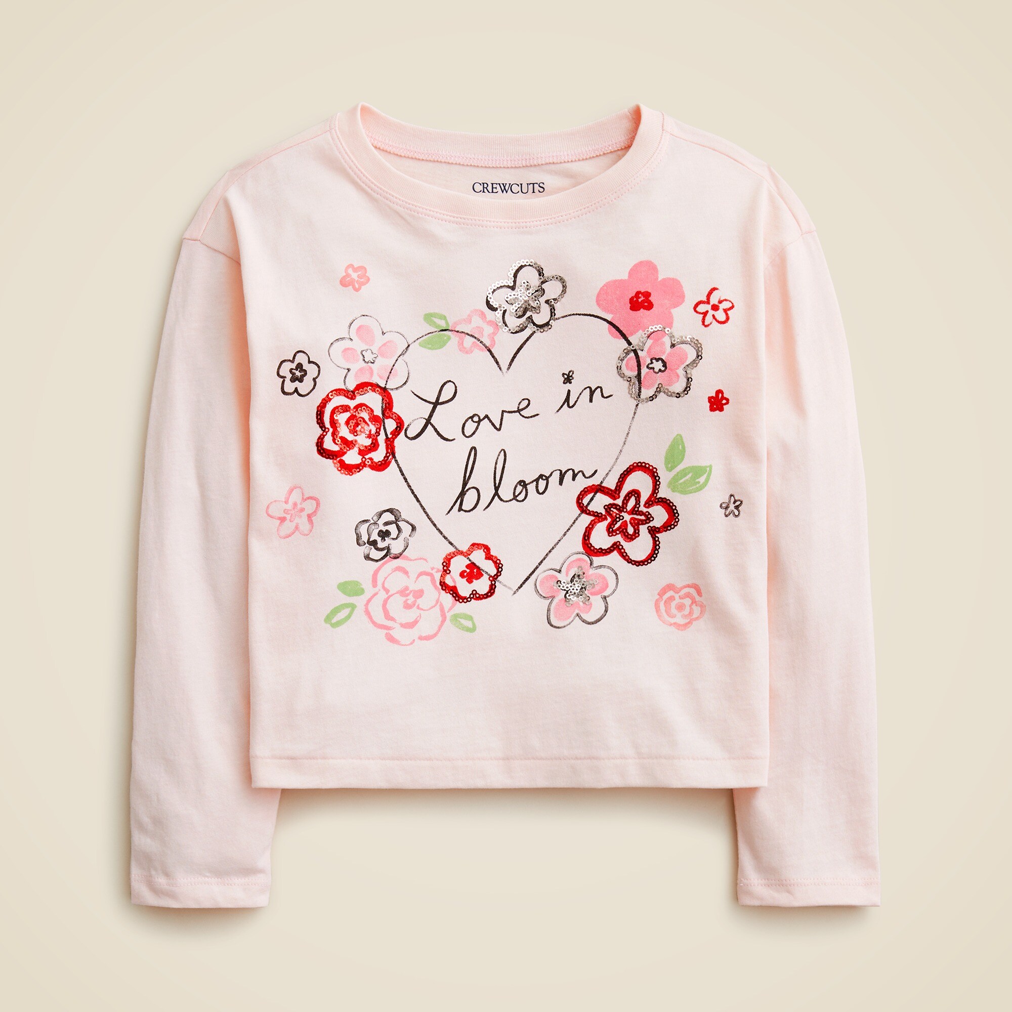 girls Girls' doodle floral graphic T-shirt