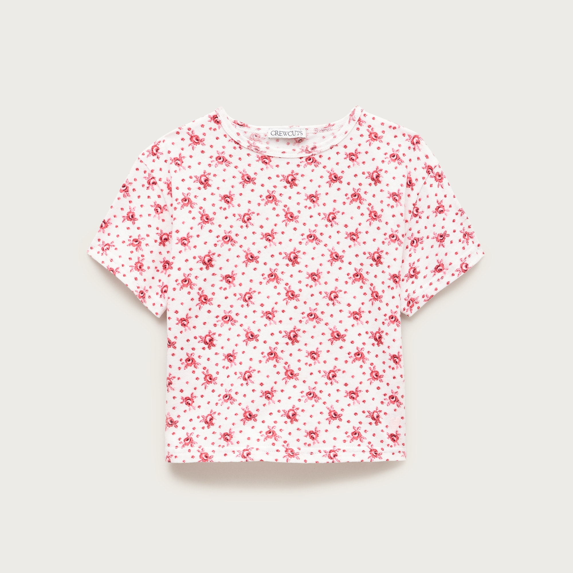  Girls' everyday T-shirt in vintage jersey